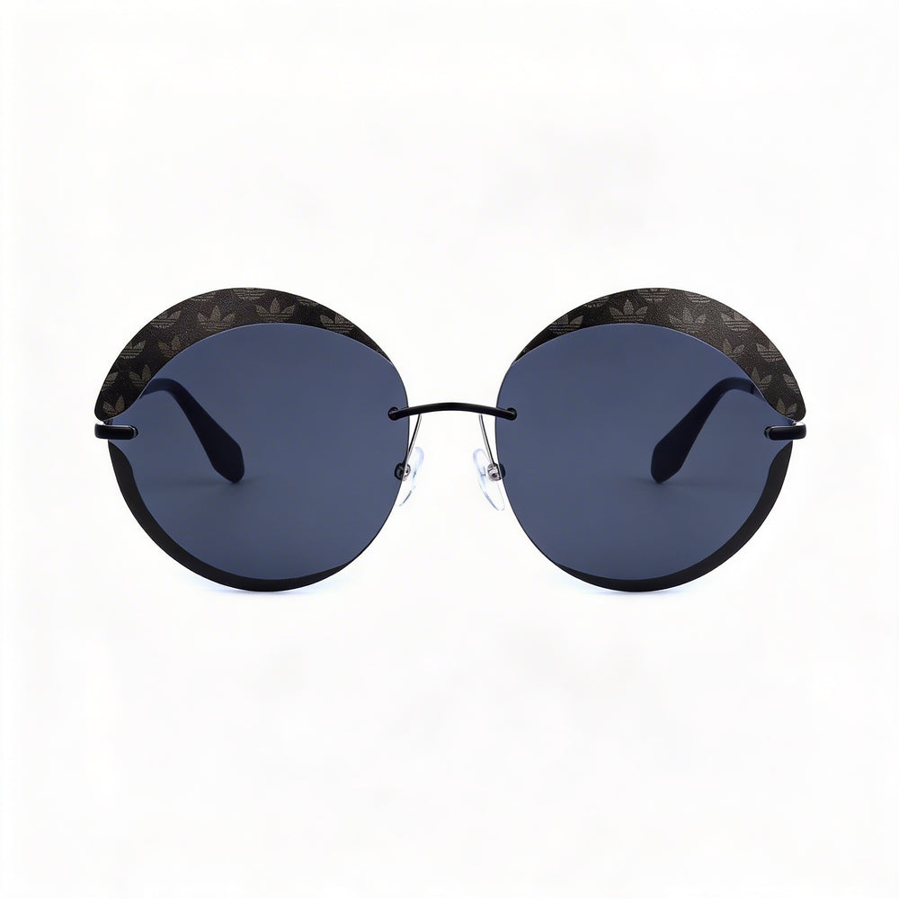 Gafas de sol adidas Originals Contemporaneo para mujer con montura de metal negro y lentes negras, protección UV, 67 mm