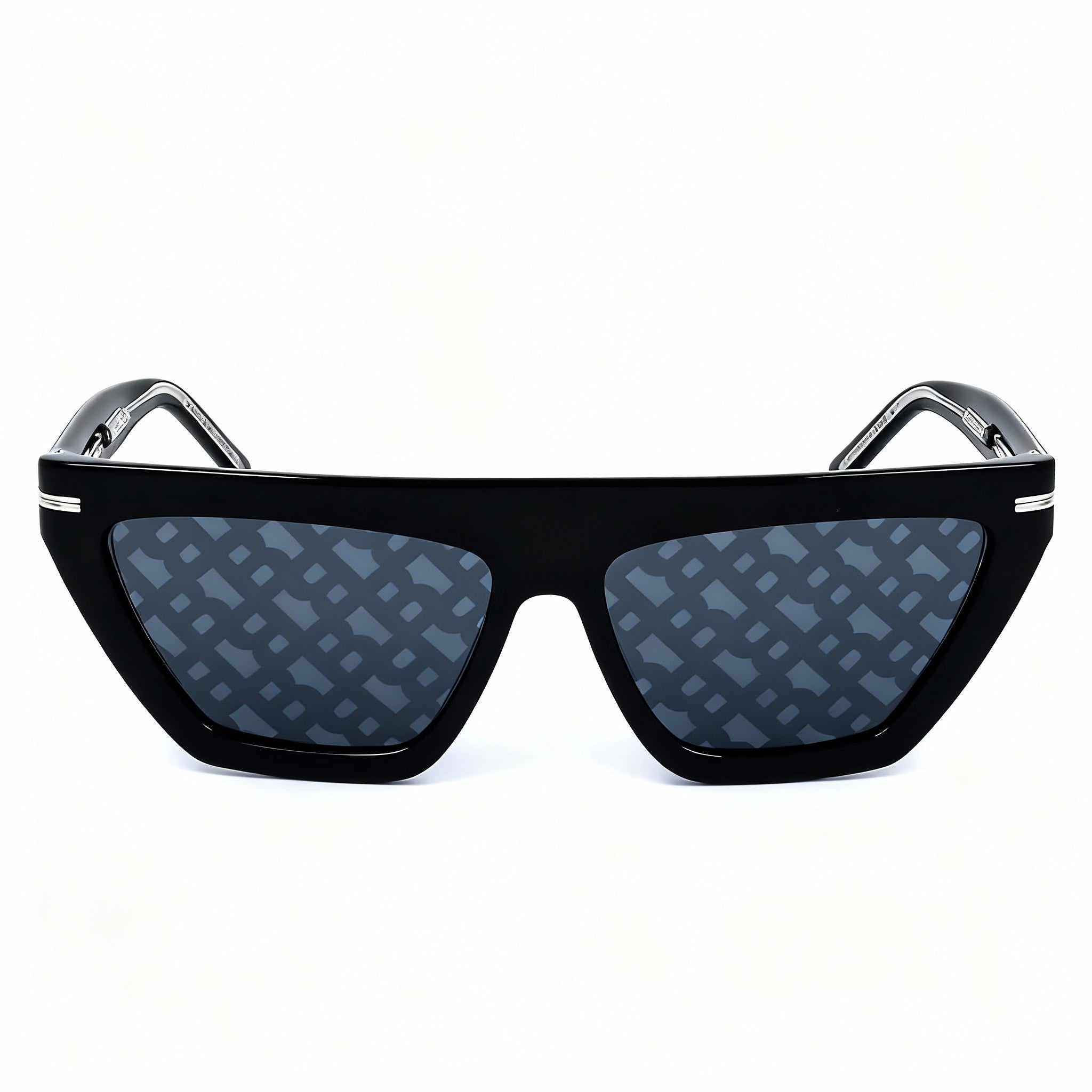 Hugo Boss Distinctive Codes Women's Black Grey Acetate Frame UV Protected Non-Polarized Sunglasses 58mm