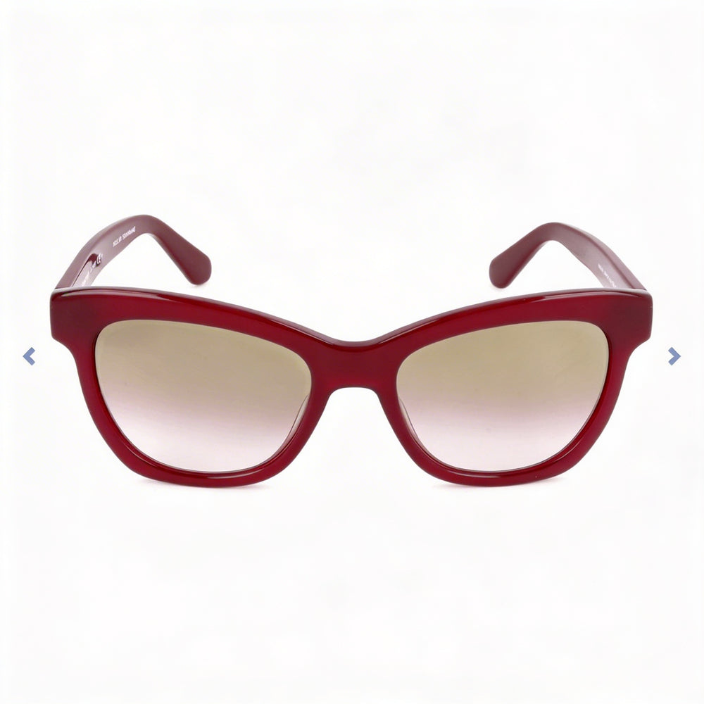 Kate Spade New York Modern Women's Burgundy Acetate Cateye Sunglasses Gold Mirror Gradient Lens 52mm