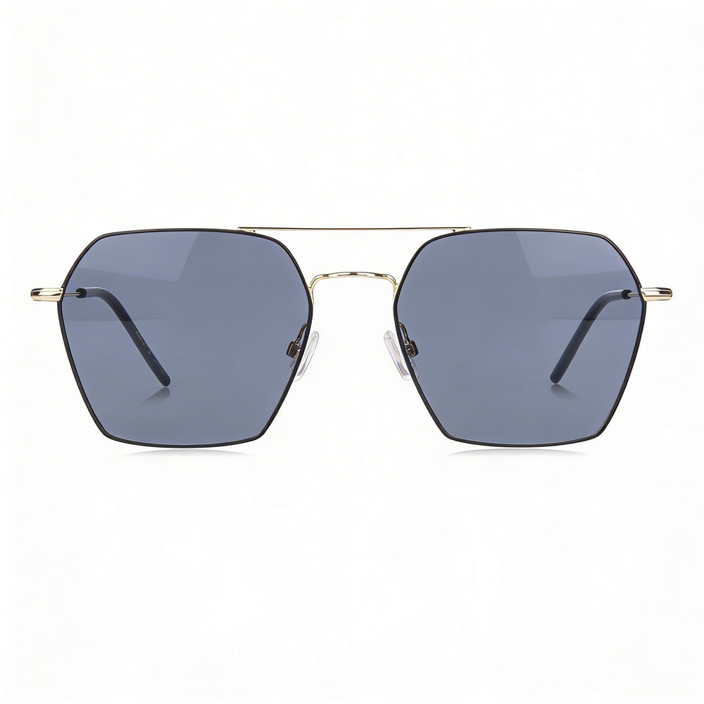 Hugo Boss Casual Women's Gold Black Stainless Steel Frame UV Protected Sunglasses with Stainless Steel Lenses 54mm