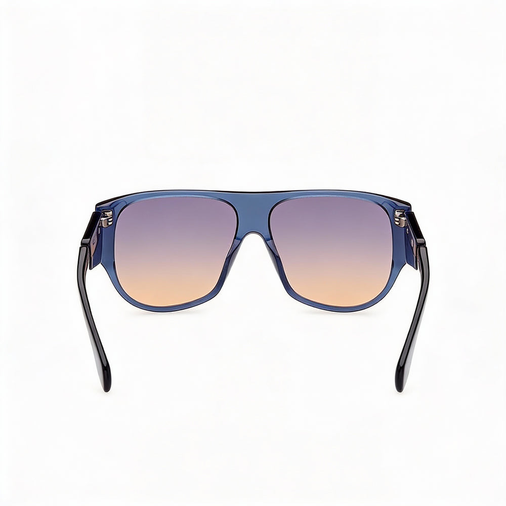 Gafas de sol adidas Modern para hombre con montura de plástico azul y lentes azules degradadas con protección UV, talla 59-14-145