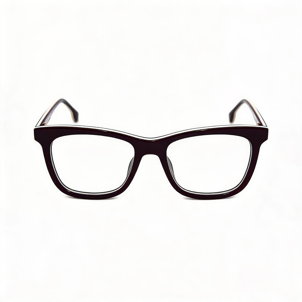 Gafas Unisex Carrera 1107/V con montura de acetato ópalo burdeos, lentes transparentes sin policarbonato, tamaño 50-17-140mm