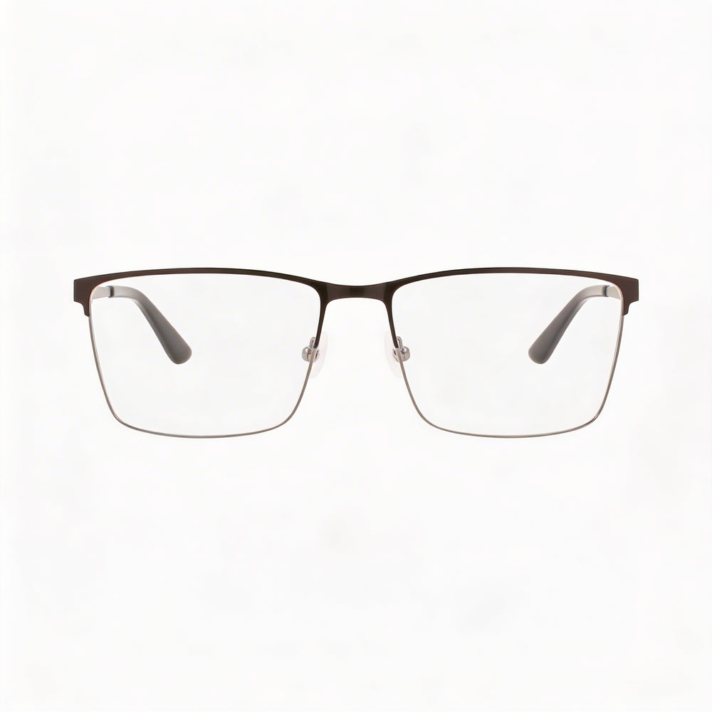 Calvin Klein Ck22102 Men's Pilot Eyeglasses with Demo Lenses, Matte Black Metal Frame 57-17-145
