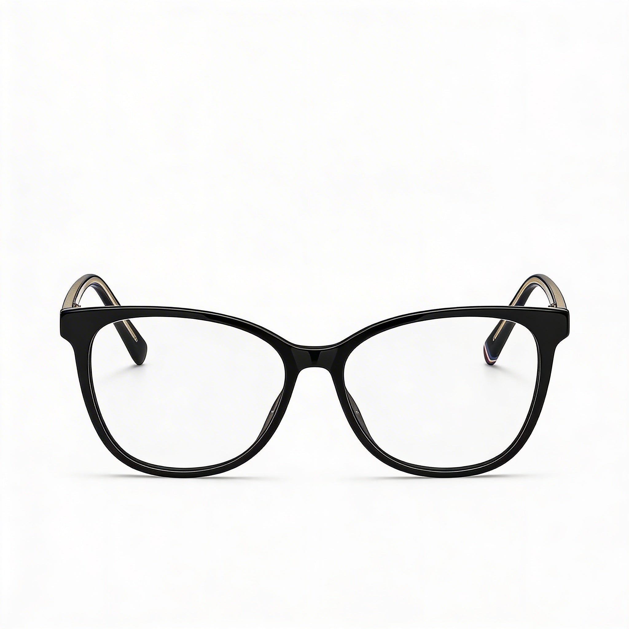 Tommy Hilfiger Modern Women's Black Acetate Frame Eyewear, with Non-Polarised Polycarbonate Lenses, 54mm, Photo 2