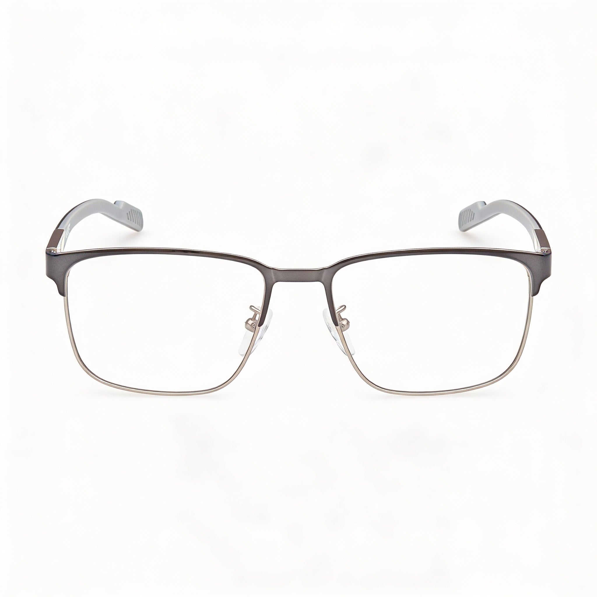 Gafas de vista adidas Navigator para hombre con montura metálica antracita brillante y lentes transparentes 52-16-145, Photo 2