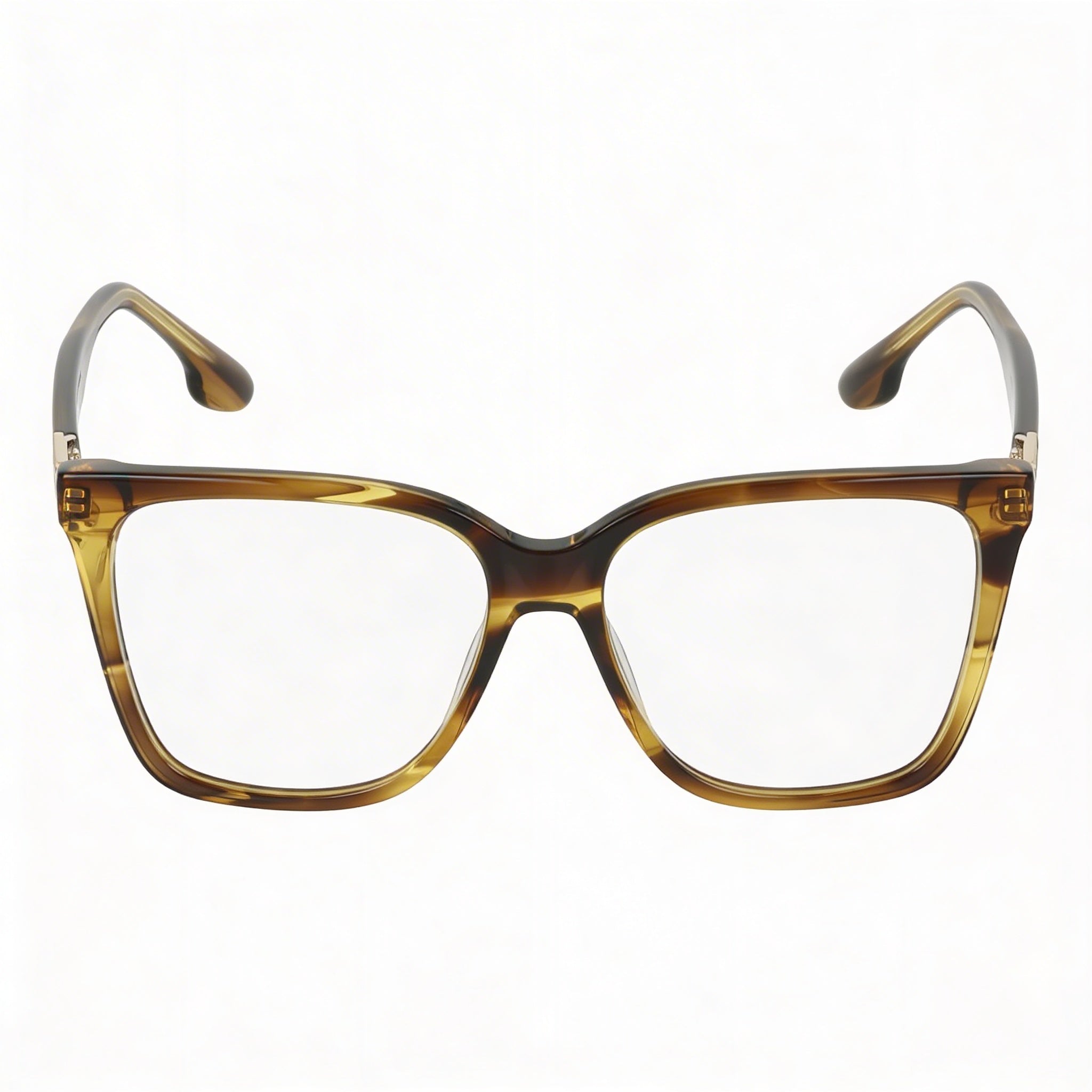 Victoria Beckham Women's Vb2680 Ophthalmic Eyeglass Frames, Striped Khaki, Eye Size 53, Bridge 15, Temple 140, Photo 2