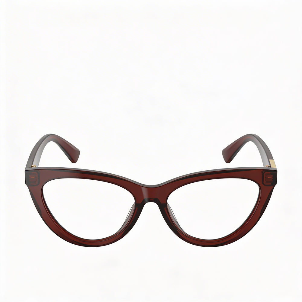 BURBERRY Classic Collection Men's Brown Acetate Frame Clear Polycarbonate Lenses 53mm
