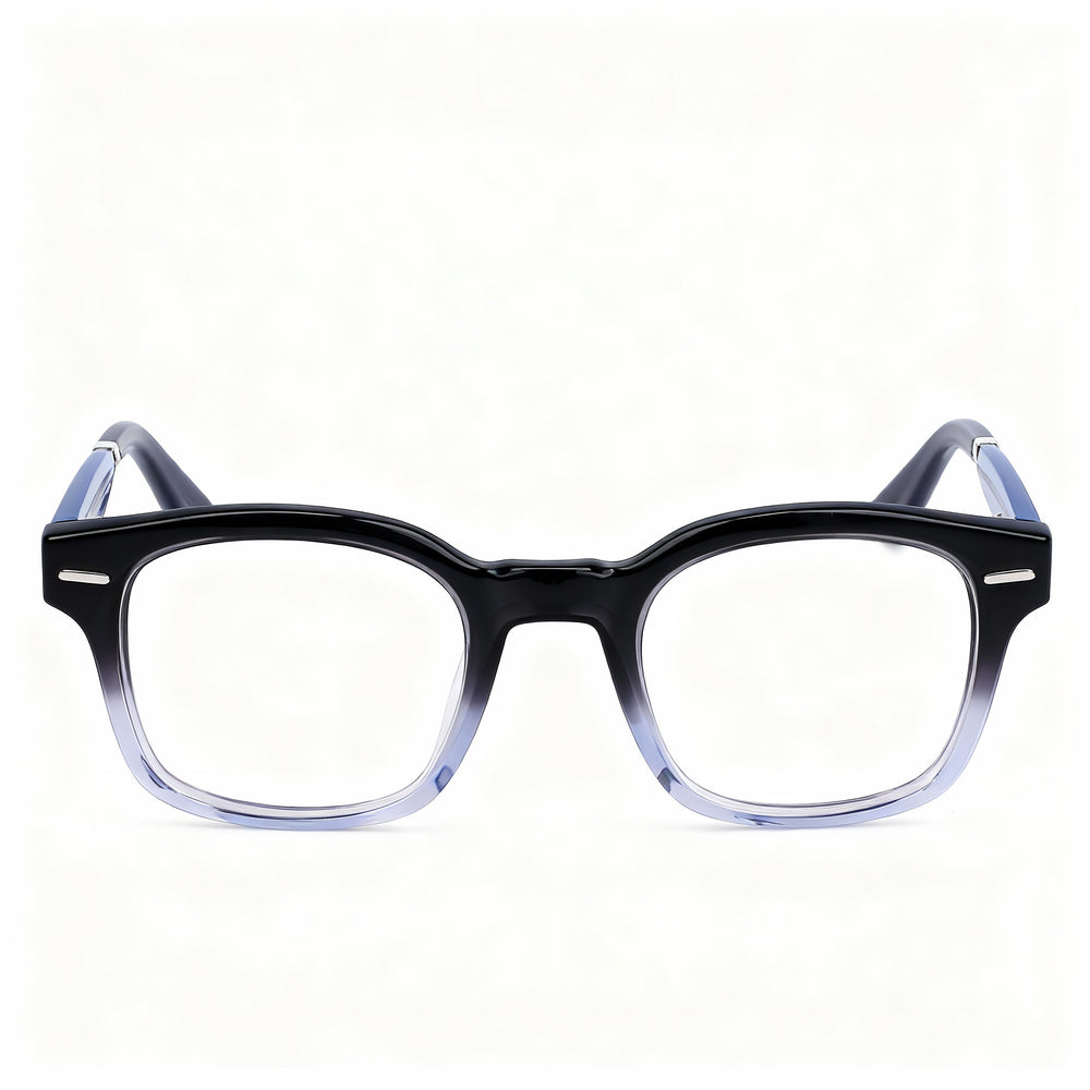 Gafas unisex Calvin Klein Ck23511 Wayfarer de acetato gris y azul, montura completa, no polarizadas, 49 mm