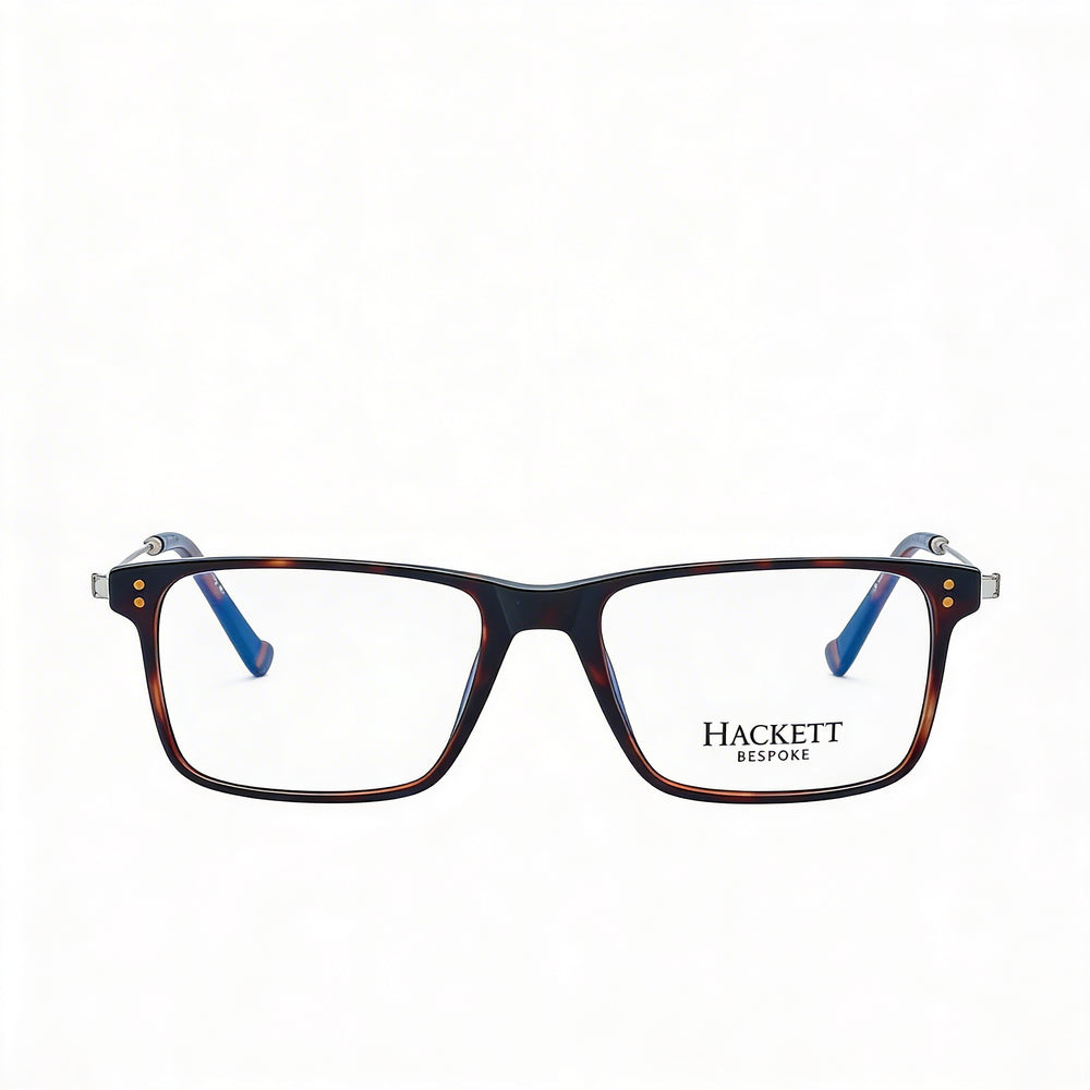 Hackett Men's Casual Multicoloured Acetate Frame Eyewear with Clear Glass Lenses 53mm
