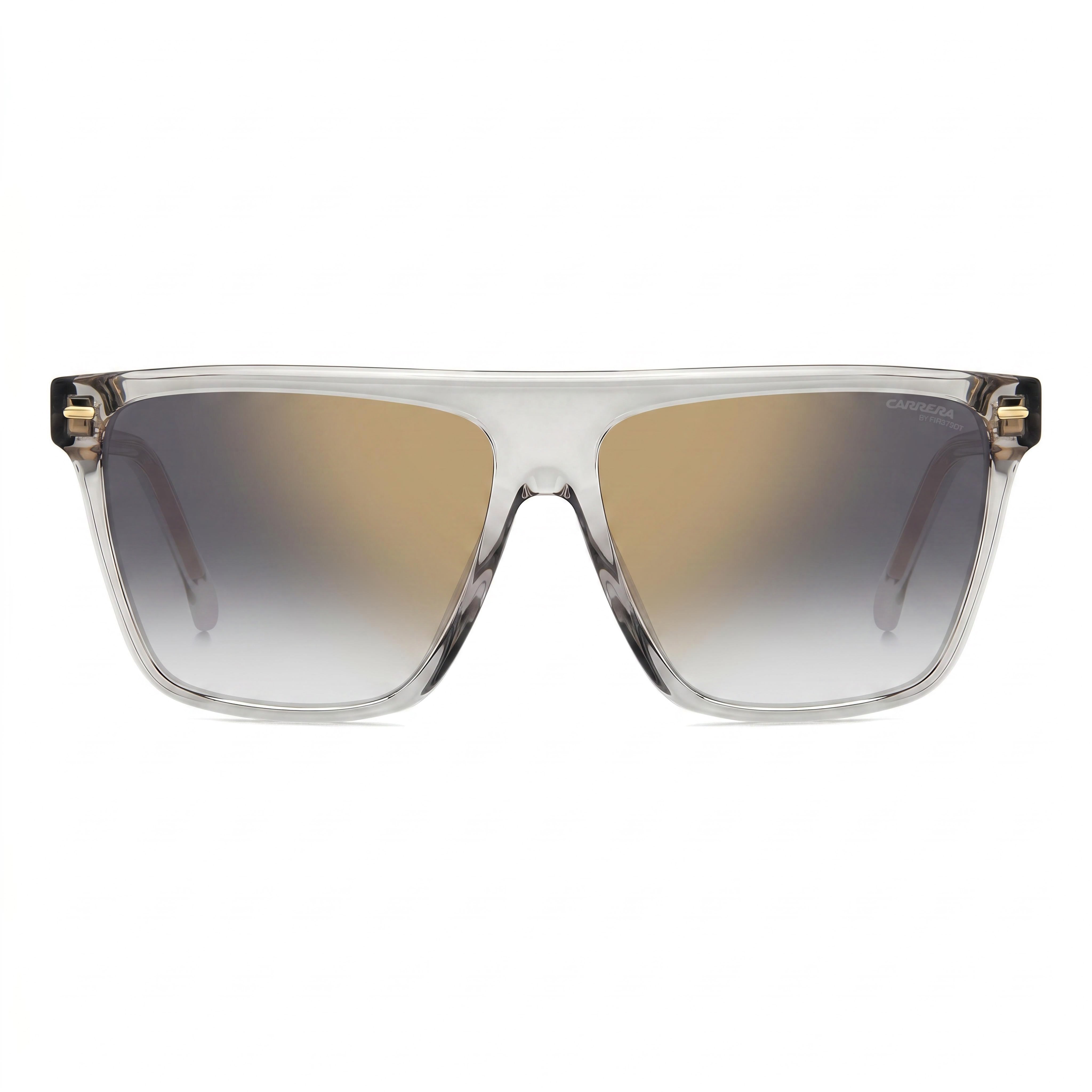 Gafas de sol Carrera Casual para mujer de acetato con protección UV, armazón color marfil, lentes dobles en tono rosa, 58mm, Photo 2
