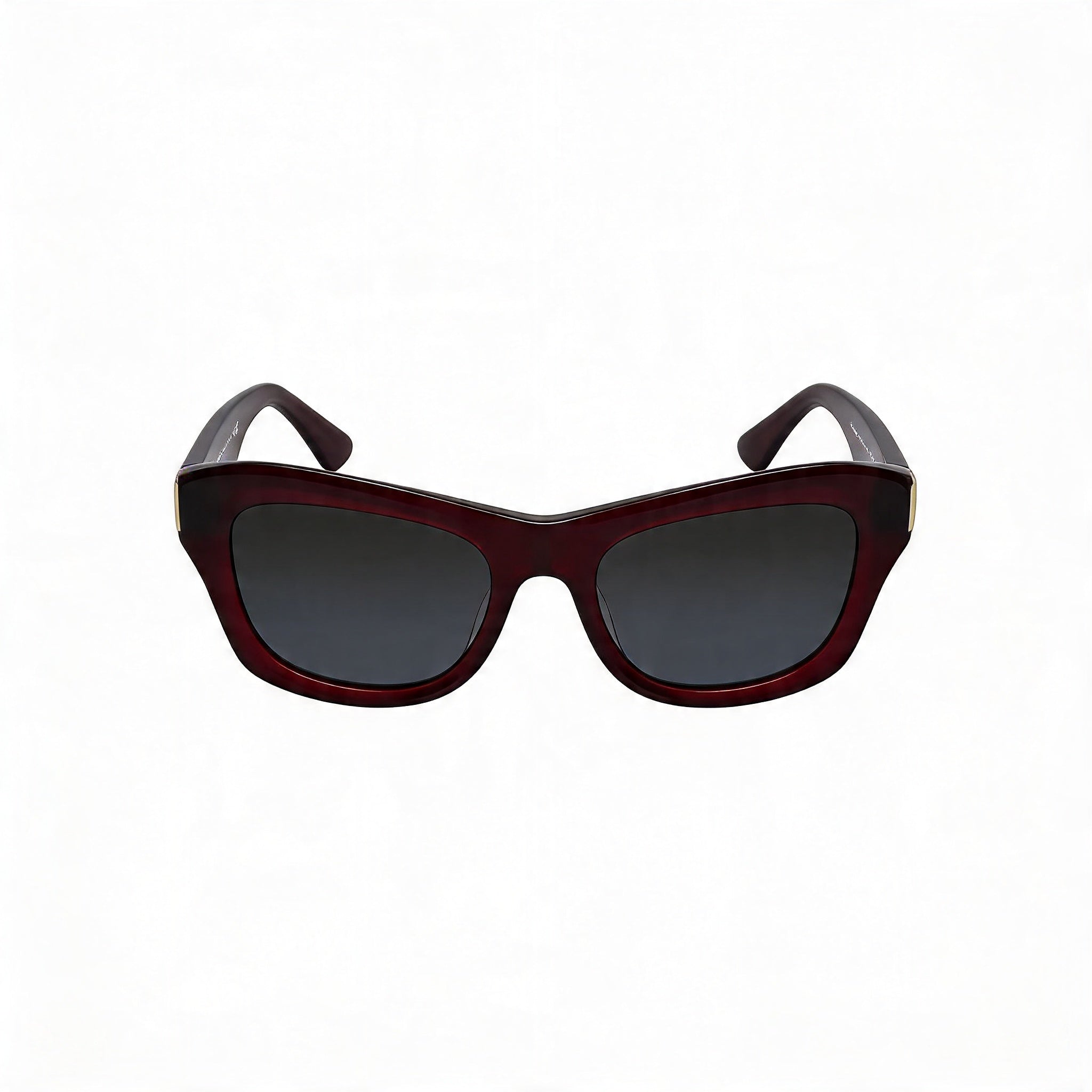 BURBERRY Classic Unisex Red Dark Grey Acetate Cat Eye Frame Polarized UV Protection Sunglasses 51mm, Photo 2