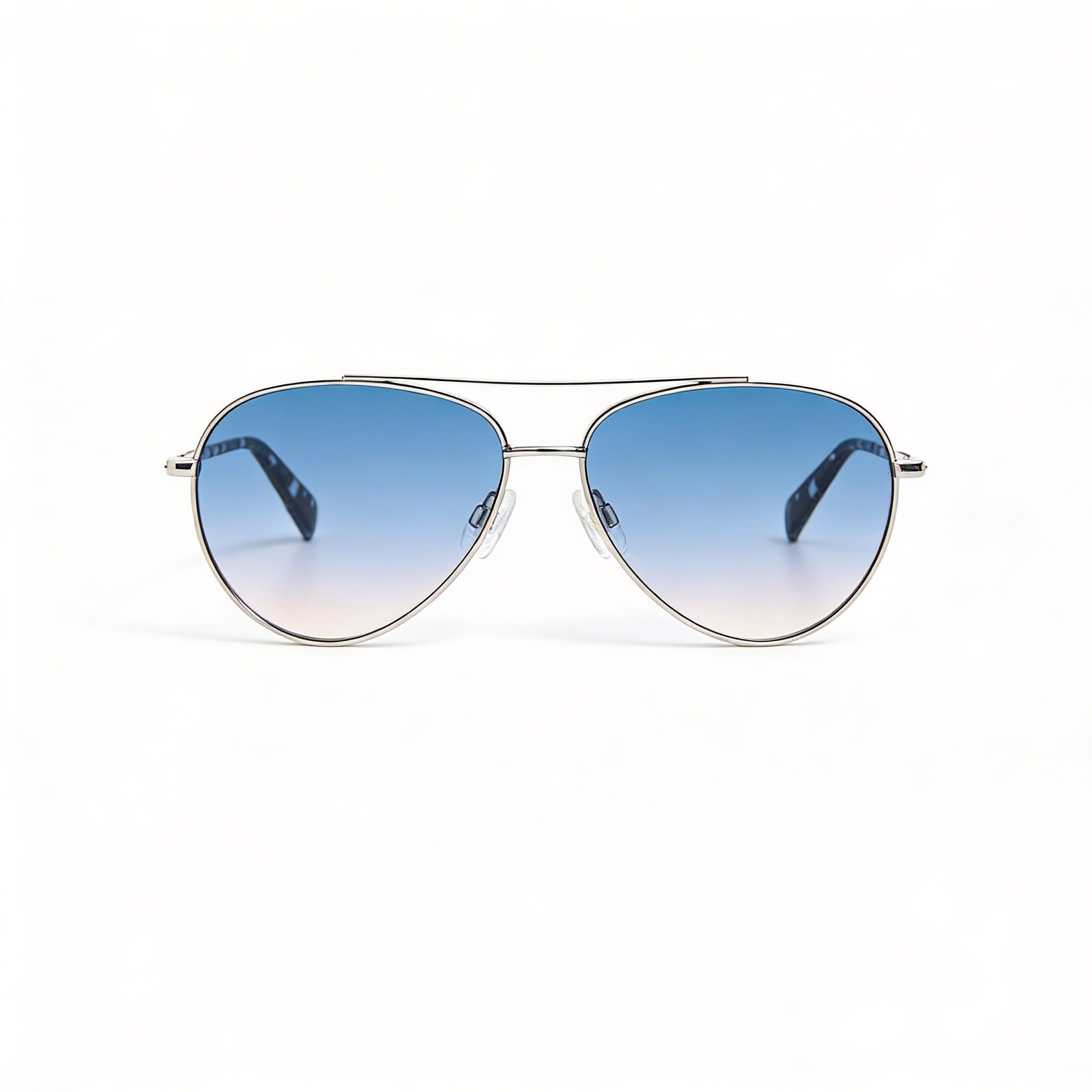 Rag & Bone Modern Women's Metal Aviator Palladium Stainless Steel BLUE DOUBLESHADE PEACH Non-Polarized Sunglasses 58mm, Photo 2