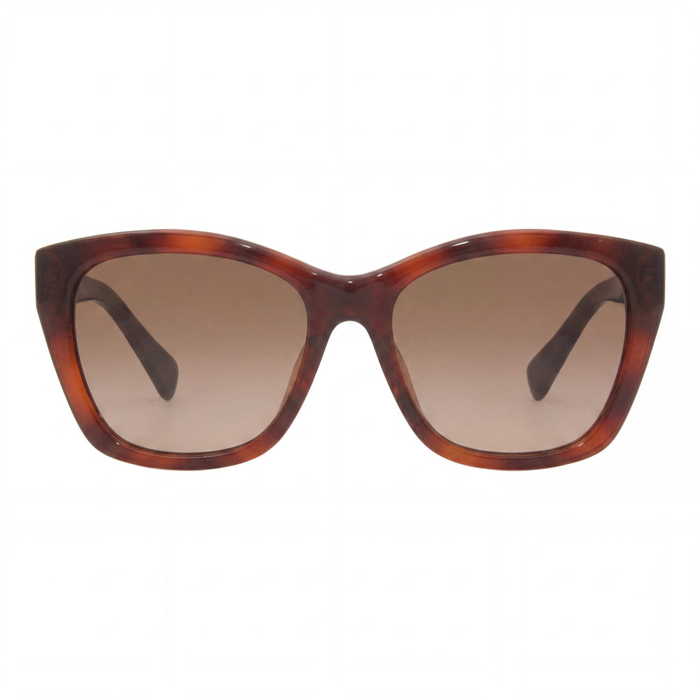 Salvatore Ferragamo SF957S Cat Eye Women's Tortoise Plastic Brown Non-Polarized 100% UV Sunglasses 56mm