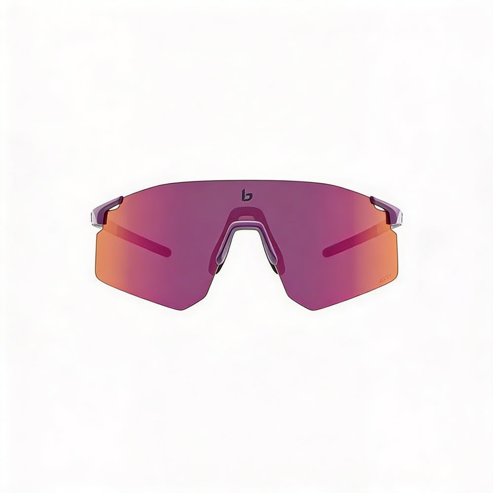 Bollé Unisex-adult Cycling Sunglasses, Acrylic Frame, Polycarbonate Lens, Volt Ruby Astro Purple, 60mm
