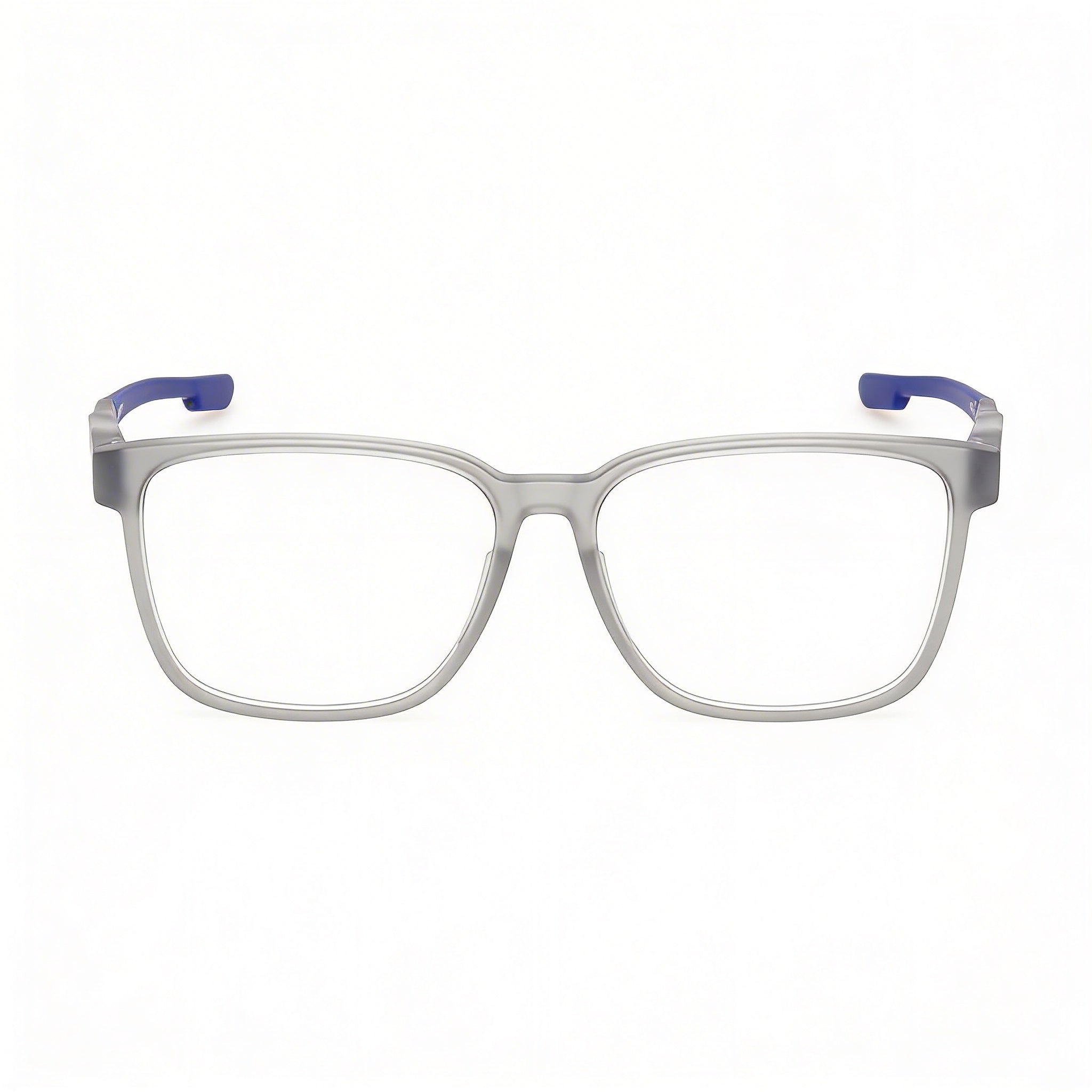 Gafas Adidas redondas para hombre con montura de plástico gris y lentes de plástico transparente, tamaño 58-14-145, Photo 2