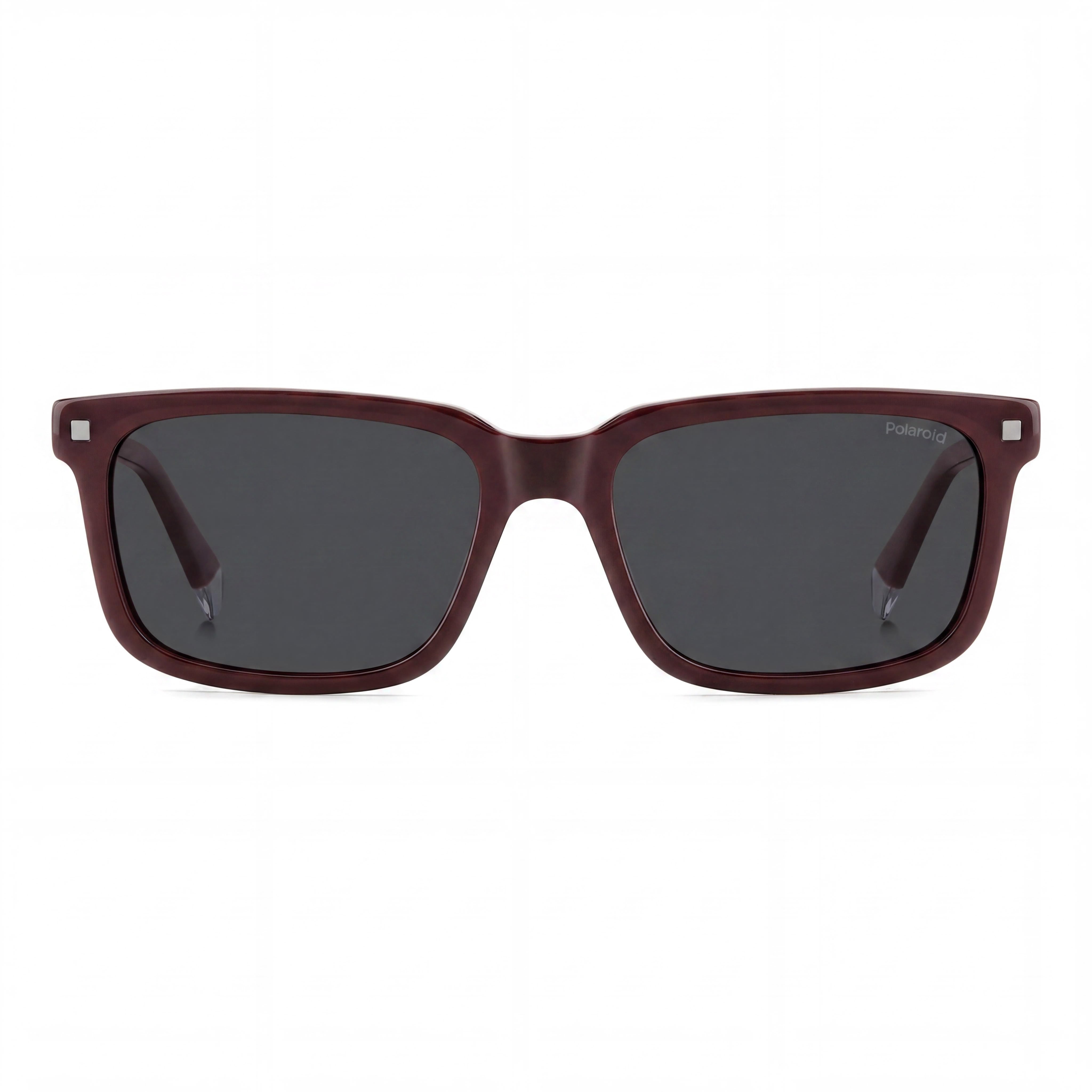 Gafas de sol rectangulares polarizadas Polaroid PLD 4174/S/X de acetato para hombre, montura color borgoña, lentes grises de 55 mm, Photo 2