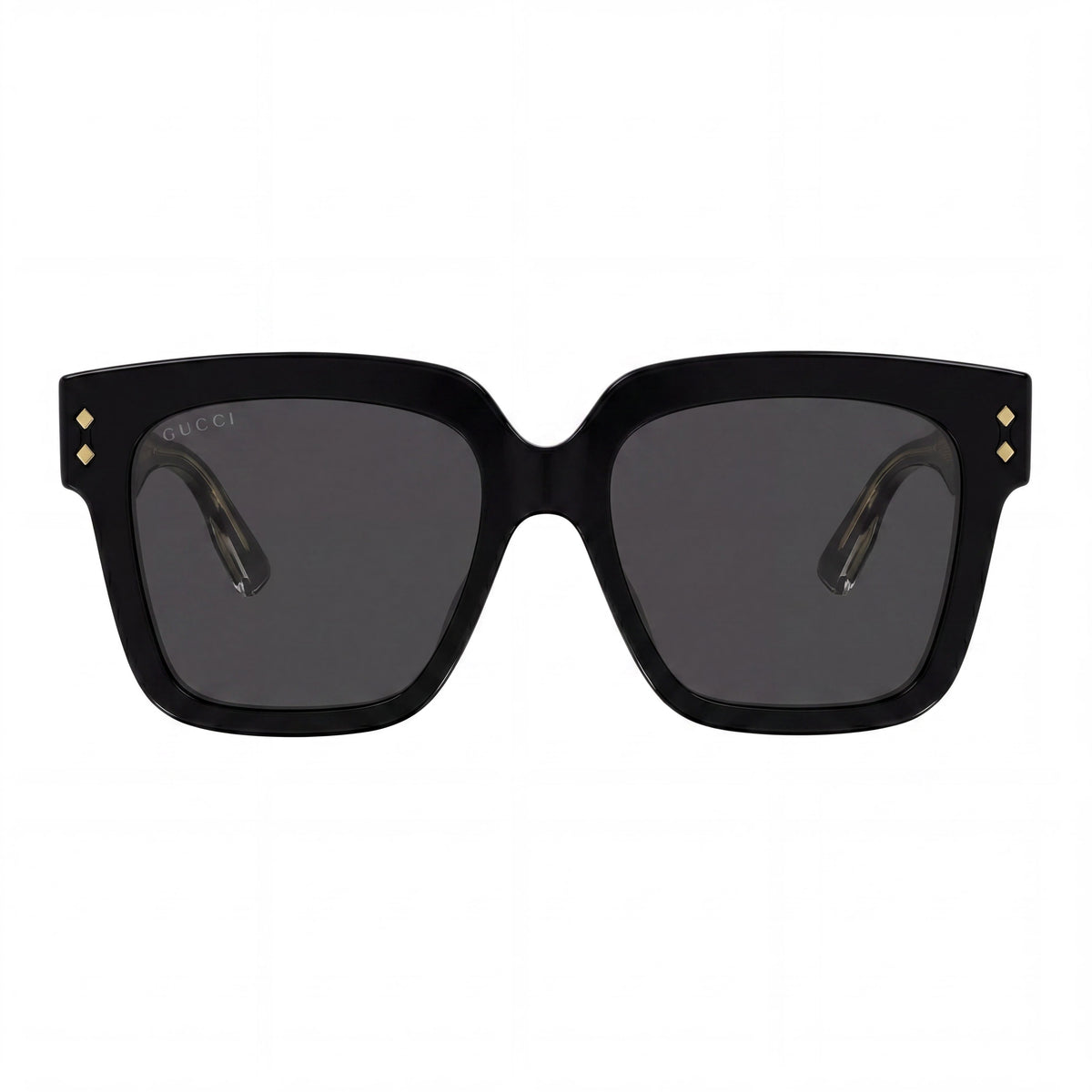 Gucci Gg1084s Gafas de sol unisex cuadradas de aluminio brillante negro sólido con protección UV 18/54/145mm, Photo 2