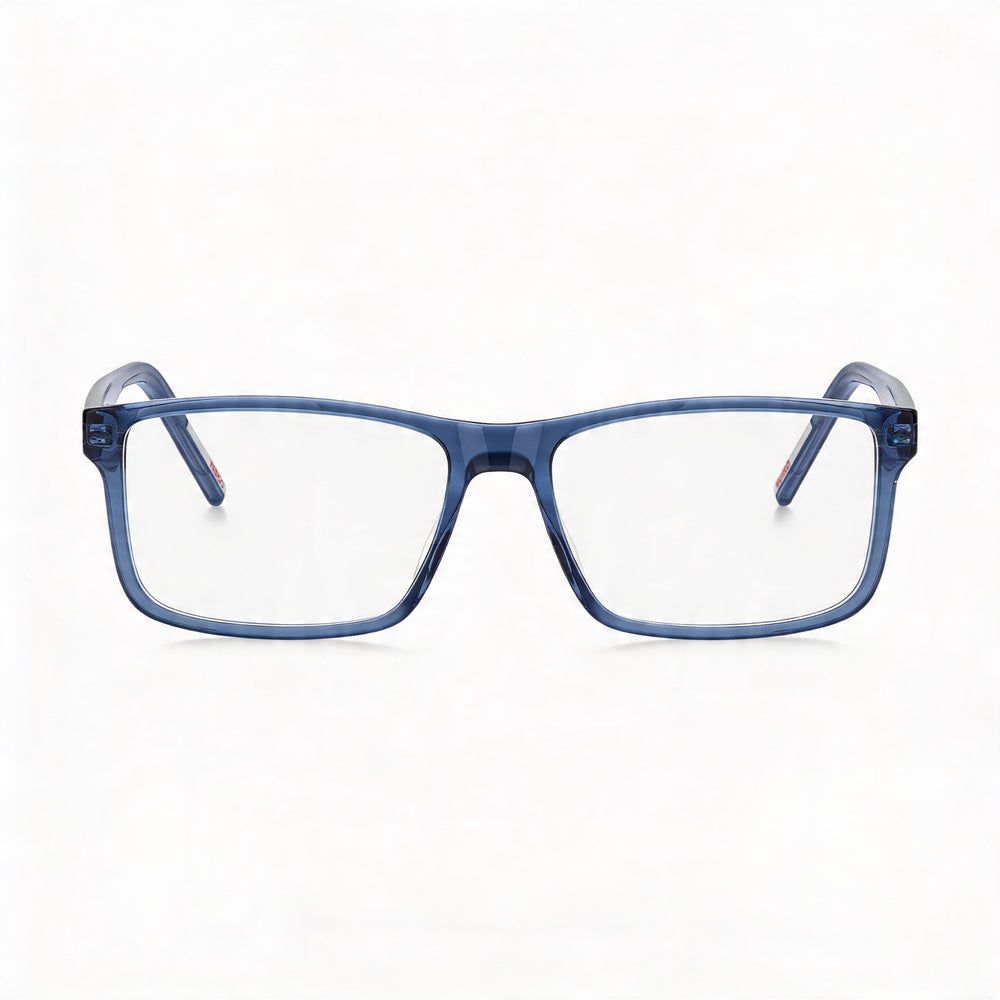 HUGO Casual Hg 1262 Men's ECO ACETATE Frame Blue Polycarbonate Lens Sunglasses, Size 55-16-145