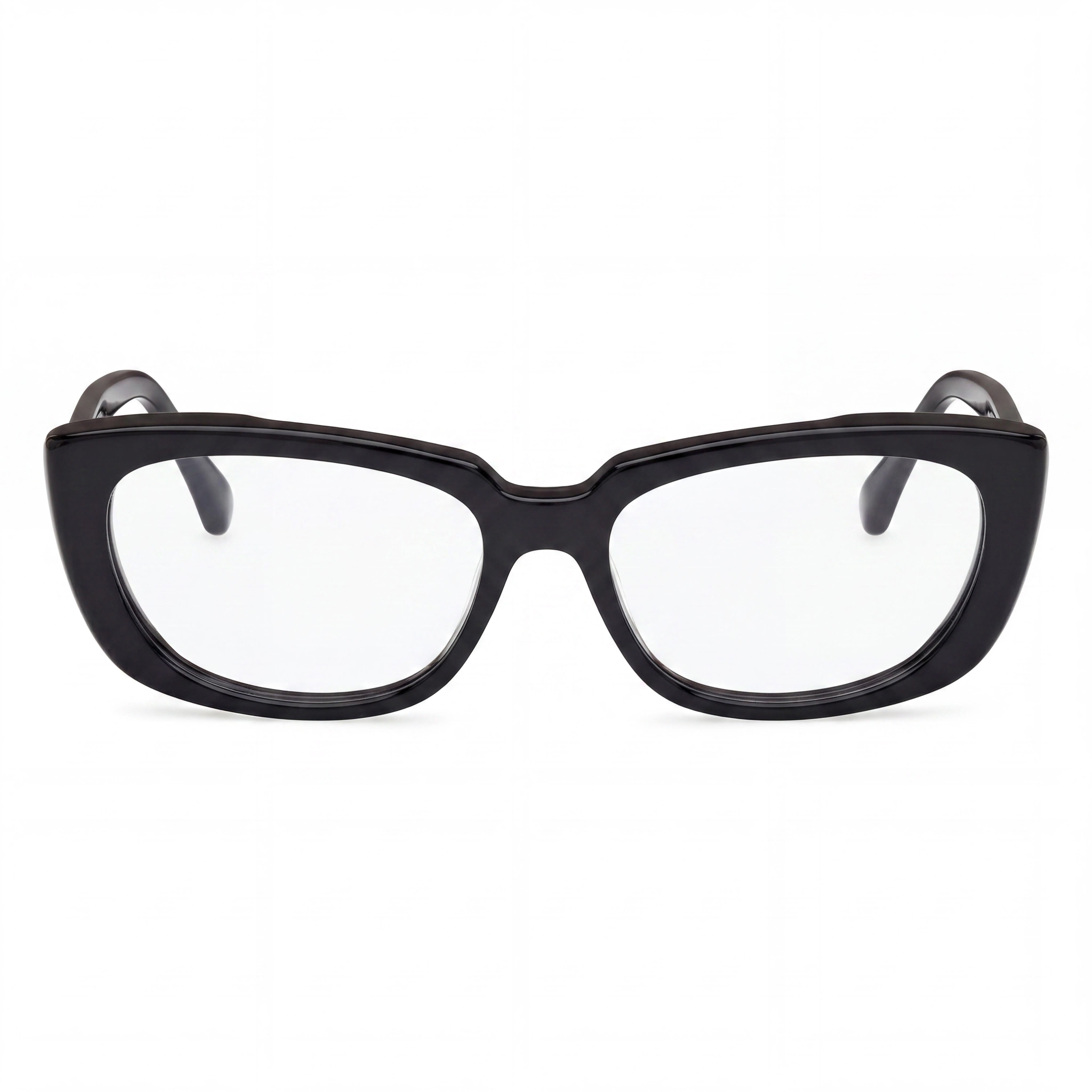 MaxMara Mm5114 Women's Eyeglasses, Shiny Black Frame Color, Lens Width 54mm, Bridge Width 16mm, Temple Length 140mm, Photo 2