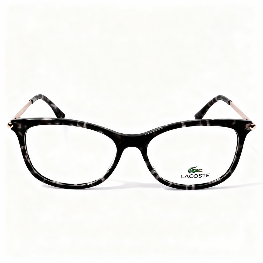 Lacoste L2863 Women's Casual Eyeglasses with Black Havana Plastic Frame, Polycarbonate Lens, Size 53-16-140