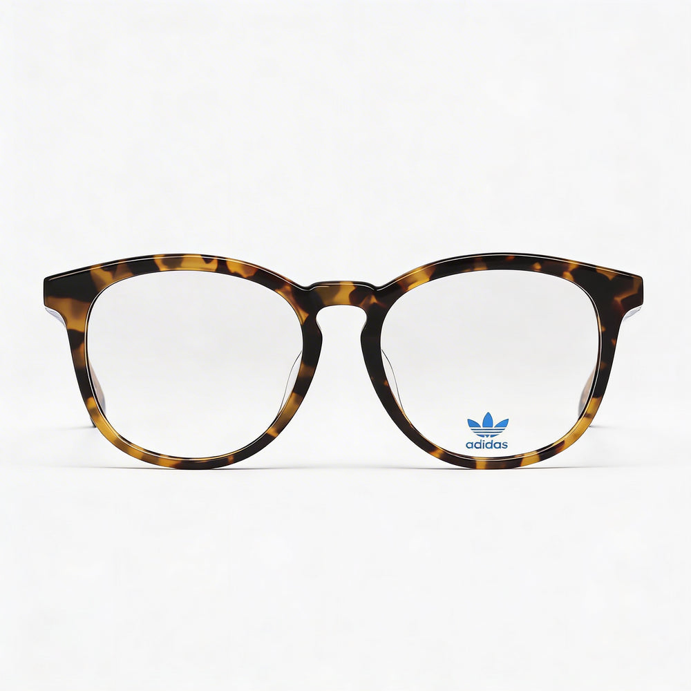 Adidas Originals OR5019-F Women's Prescription Ready Eyeglasses, Blonde Havana & Shiny Black, 54-17-140