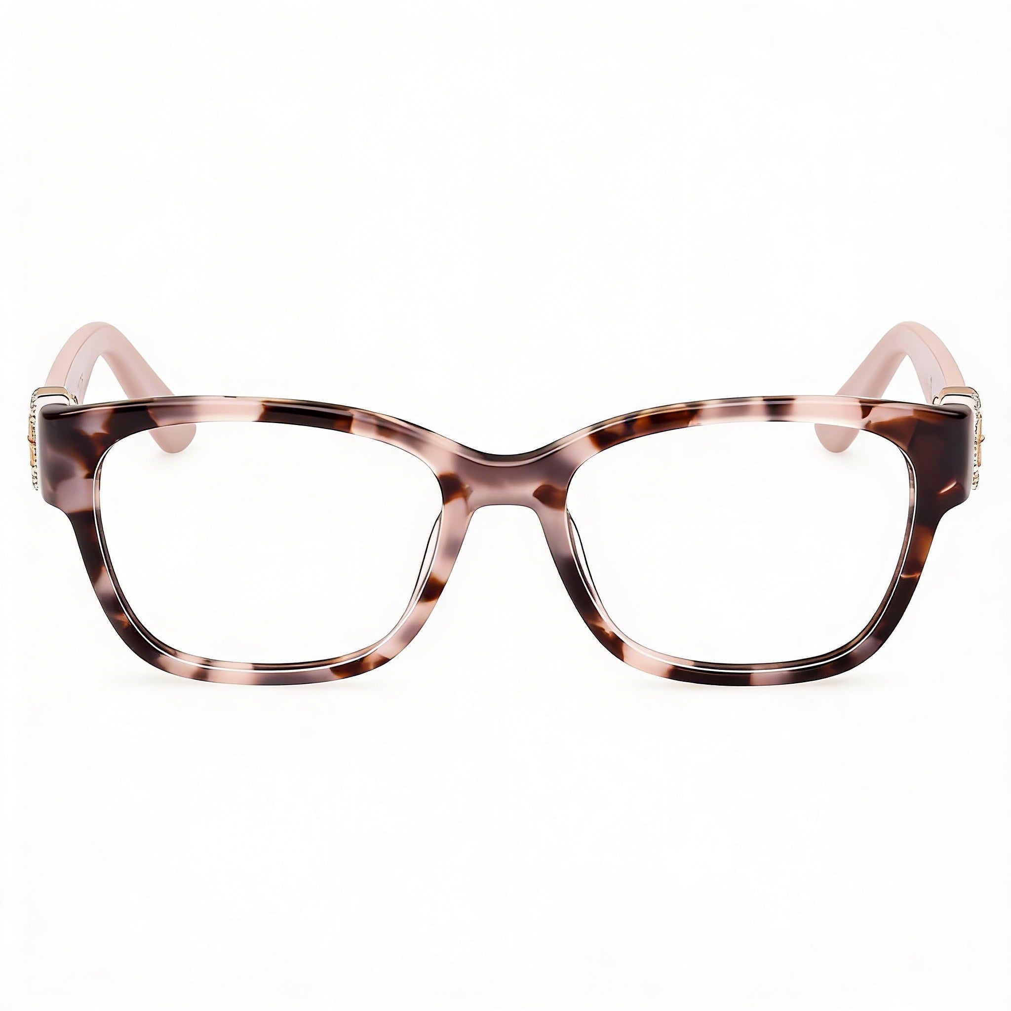 Guess Gu50120 Women's Coloured Havana Plastic Eyeglasses with Polycarbonate Lenses Size 50-16-140, Photo 2