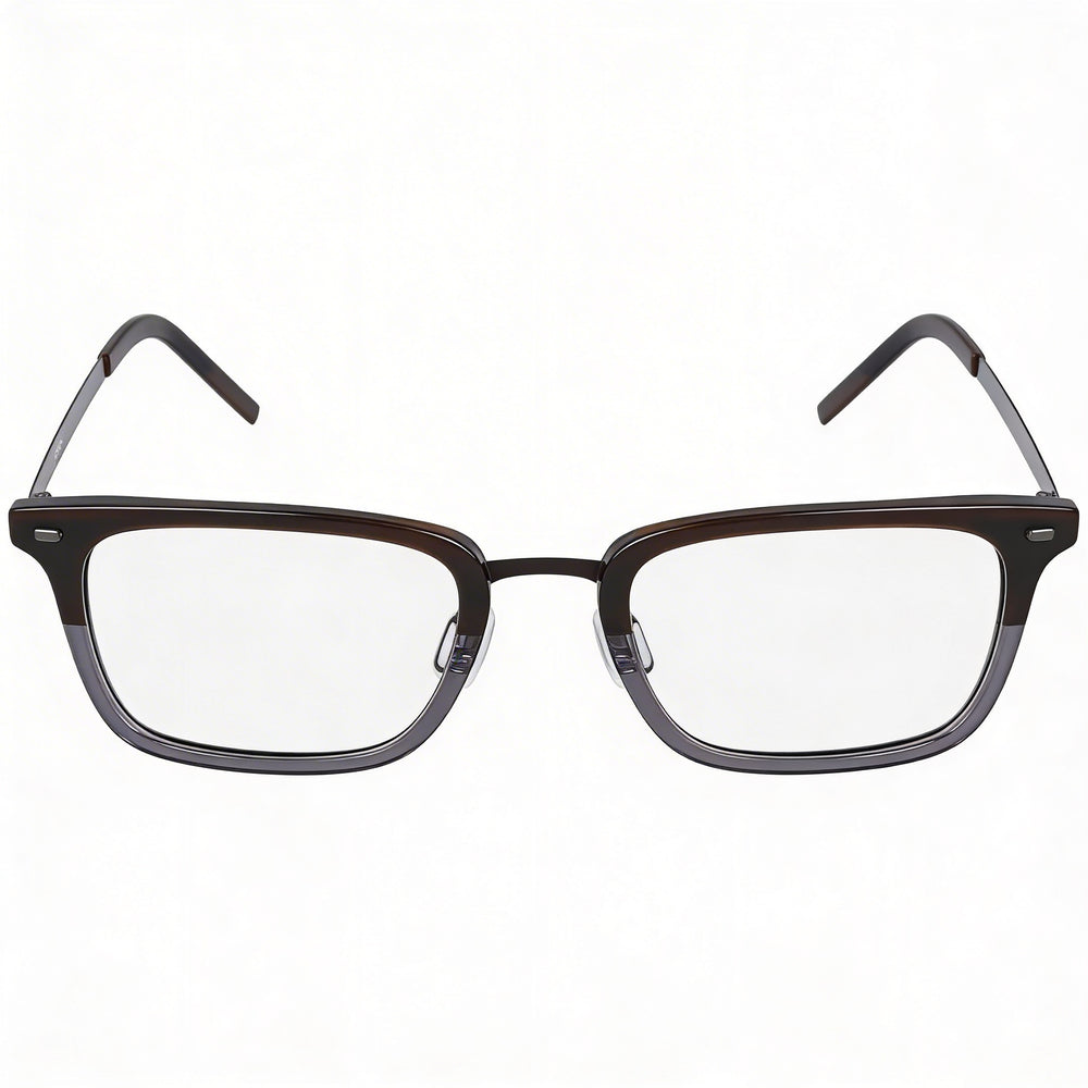 Gafas unisex Flexon B2021 de metal marrón con montura de cuerno, 54 mm