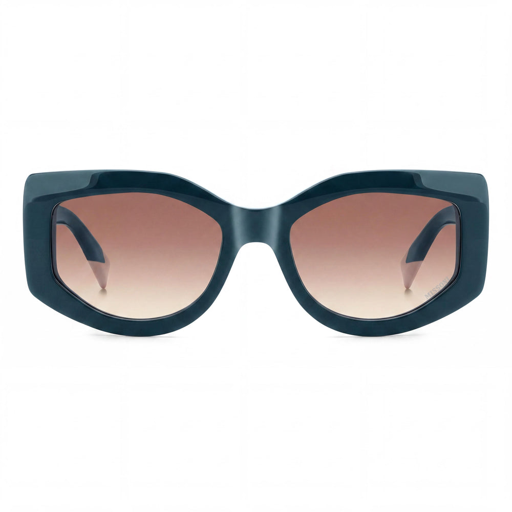 M Missoni MIS 0198/S Gafas de sol para mujer de acetato verde azulado rosa Doubleshade con montura rosa Doubleshade sin polarizar 54mm