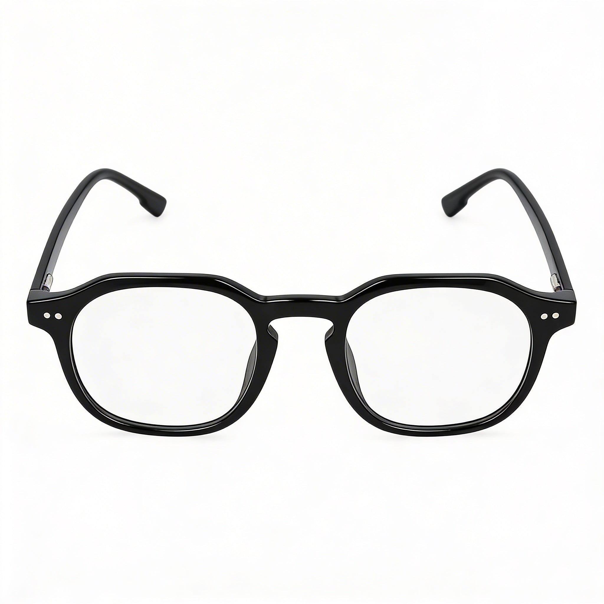 MCALLISTER Mc4535 Men's Black Metal Frame Eyewear with Clear Lenses 48mm Lens Width, Photo 2