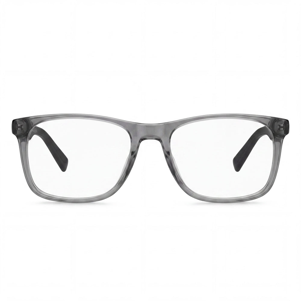 Tommy Hilfiger Men's Rectangular/Square style eyewear with a Grey Plastic frame and 53mm lens width
