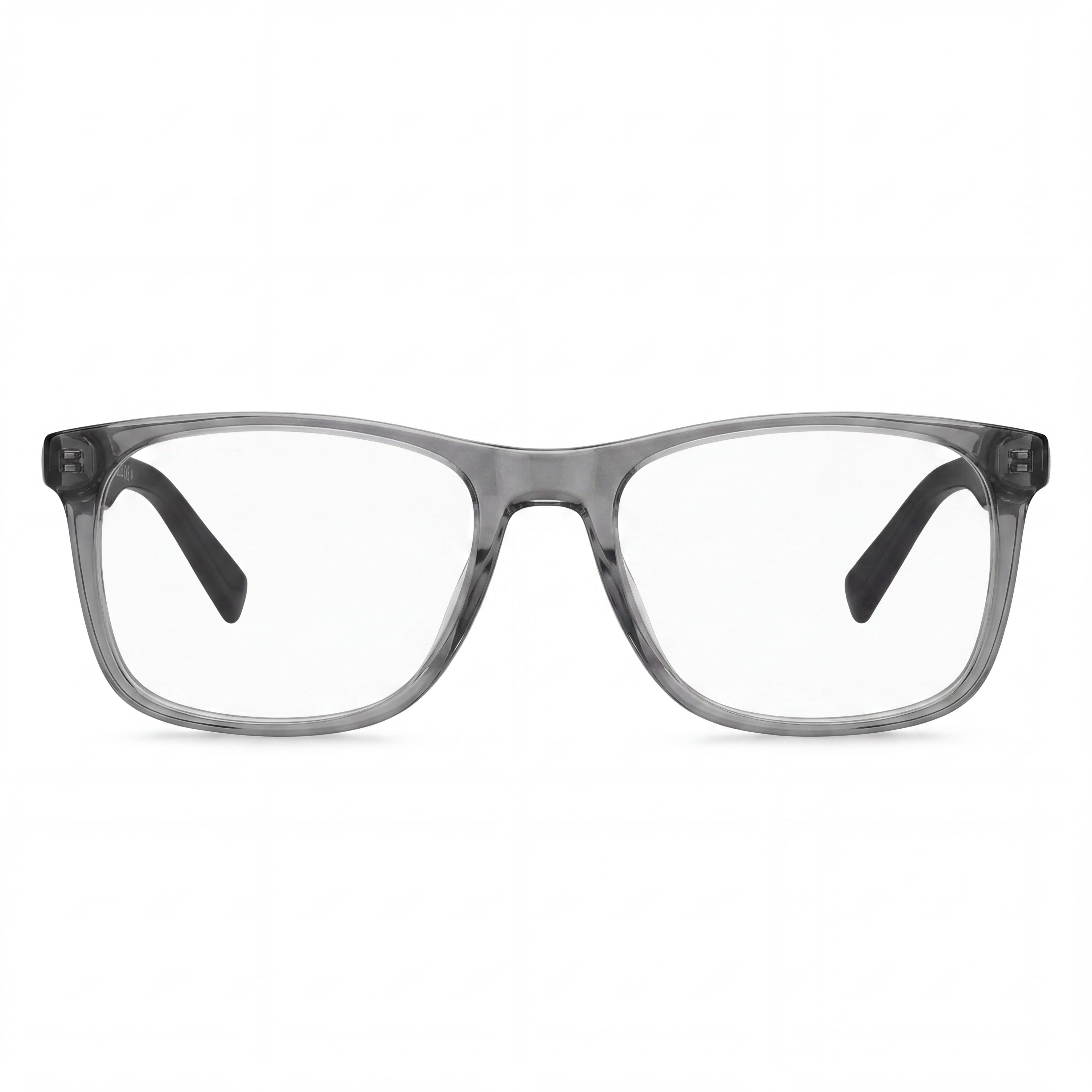 Tommy Hilfiger Men's Rectangular/Square style eyewear with a Grey Plastic frame and 53mm lens width, Photo 2