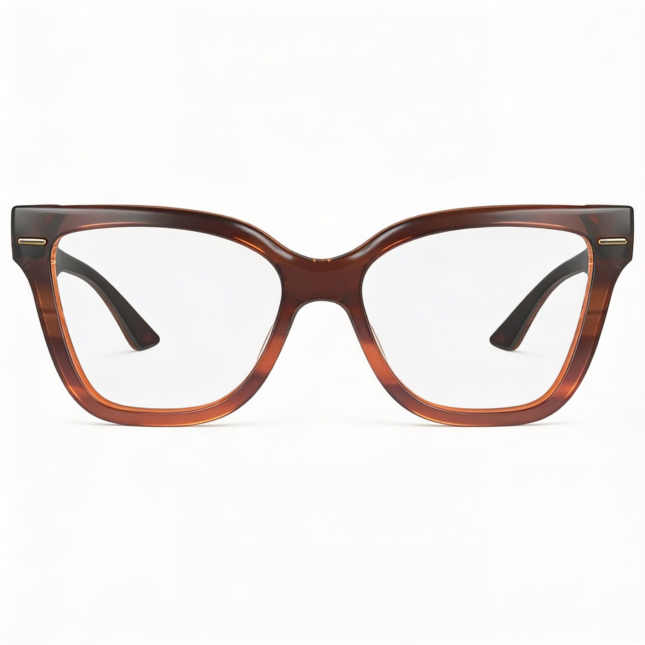 Calvin Klein Modern CK23543 Women's Acetate Striped Brown Non-Polarized Sunglasses 54mm, Photo 2
