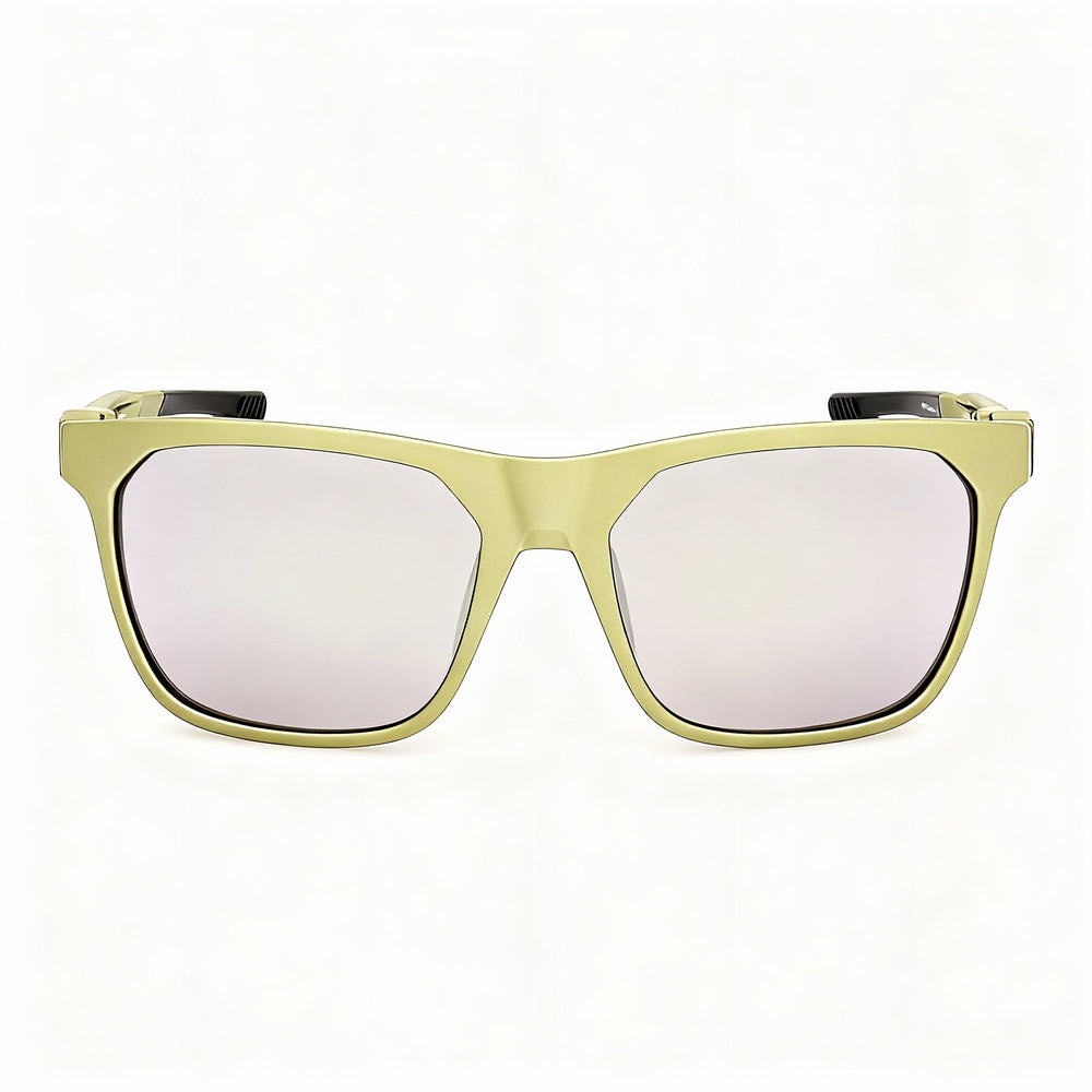 Gafas de sol Adidas Injected unisex, montura de plástico ligero, verde claro mate con lentes verdes no polarizadas UV 400, 55-16-130