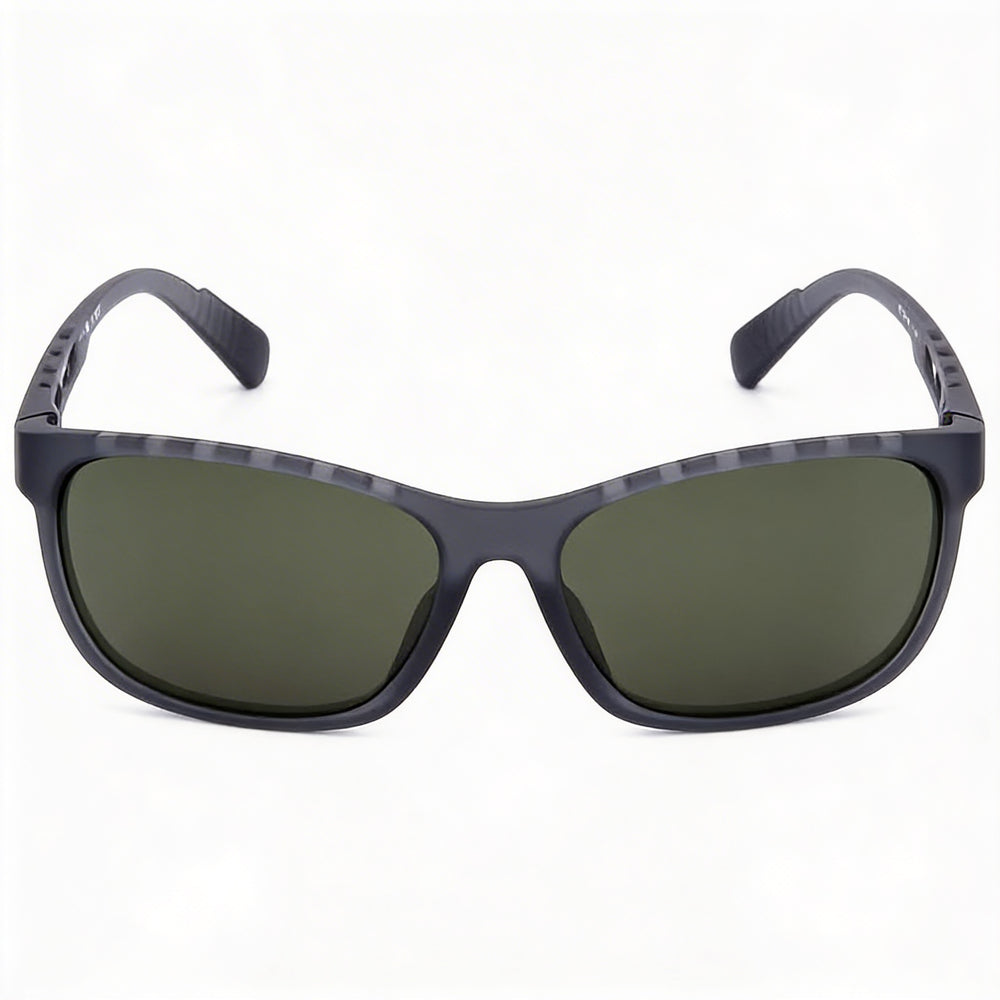 Adidas Classic Men's Grey Green Plastic Frame Sunglasses Green Lens 62mm