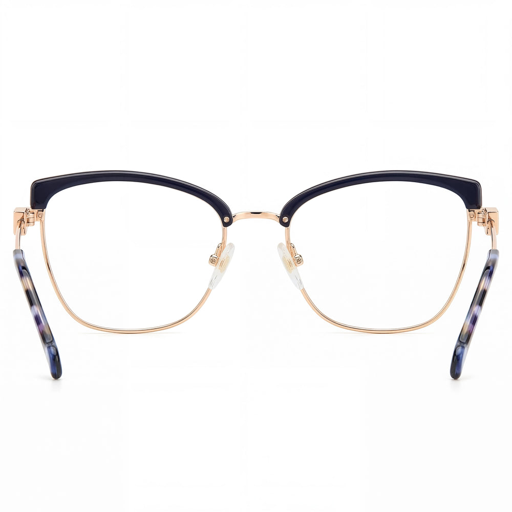 Carolina Herrera HER 0243 Women's Classic Blue Gold Metal Multicolor Lens Sunglasses 53mm