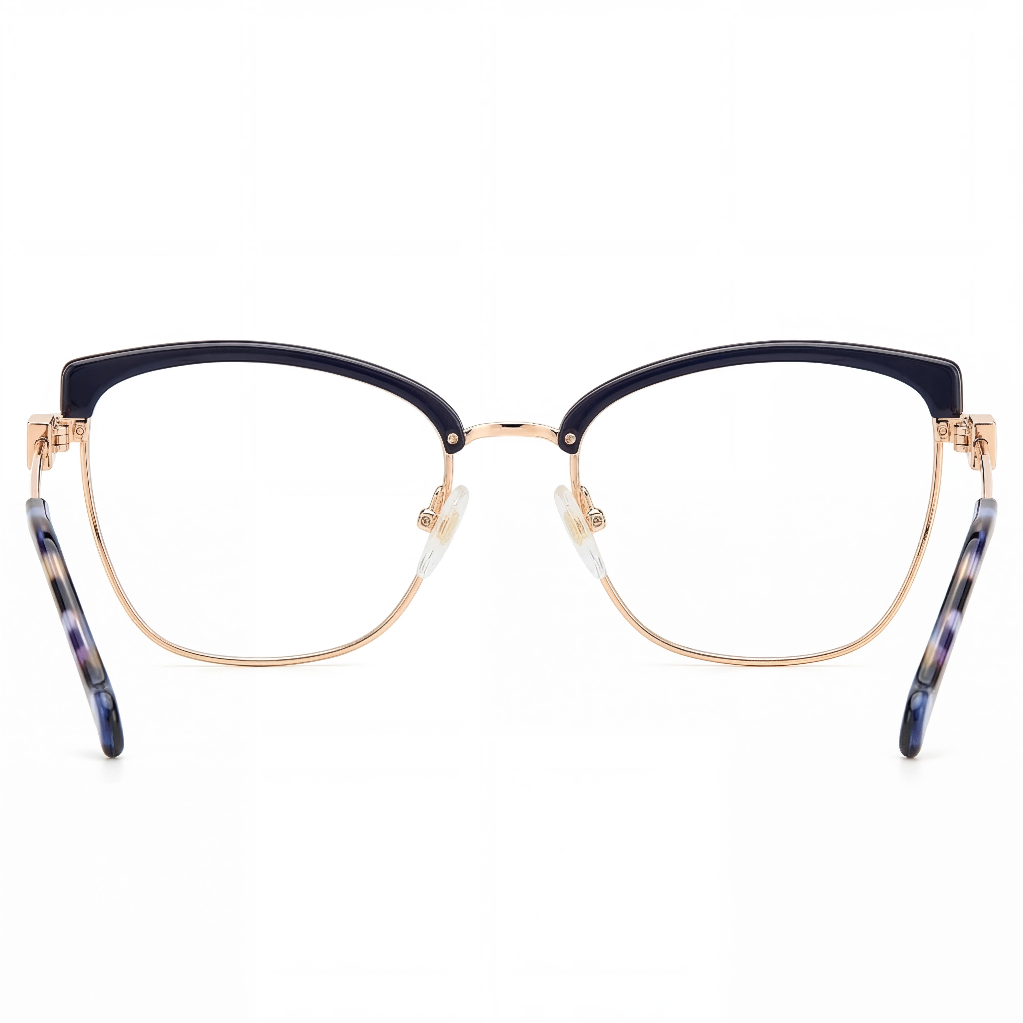 Gafas de sol Carolina Herrera HER 0243 clásicas de metal azul dorado con lentes multicolor de 53 mm para mujer, Photo 2