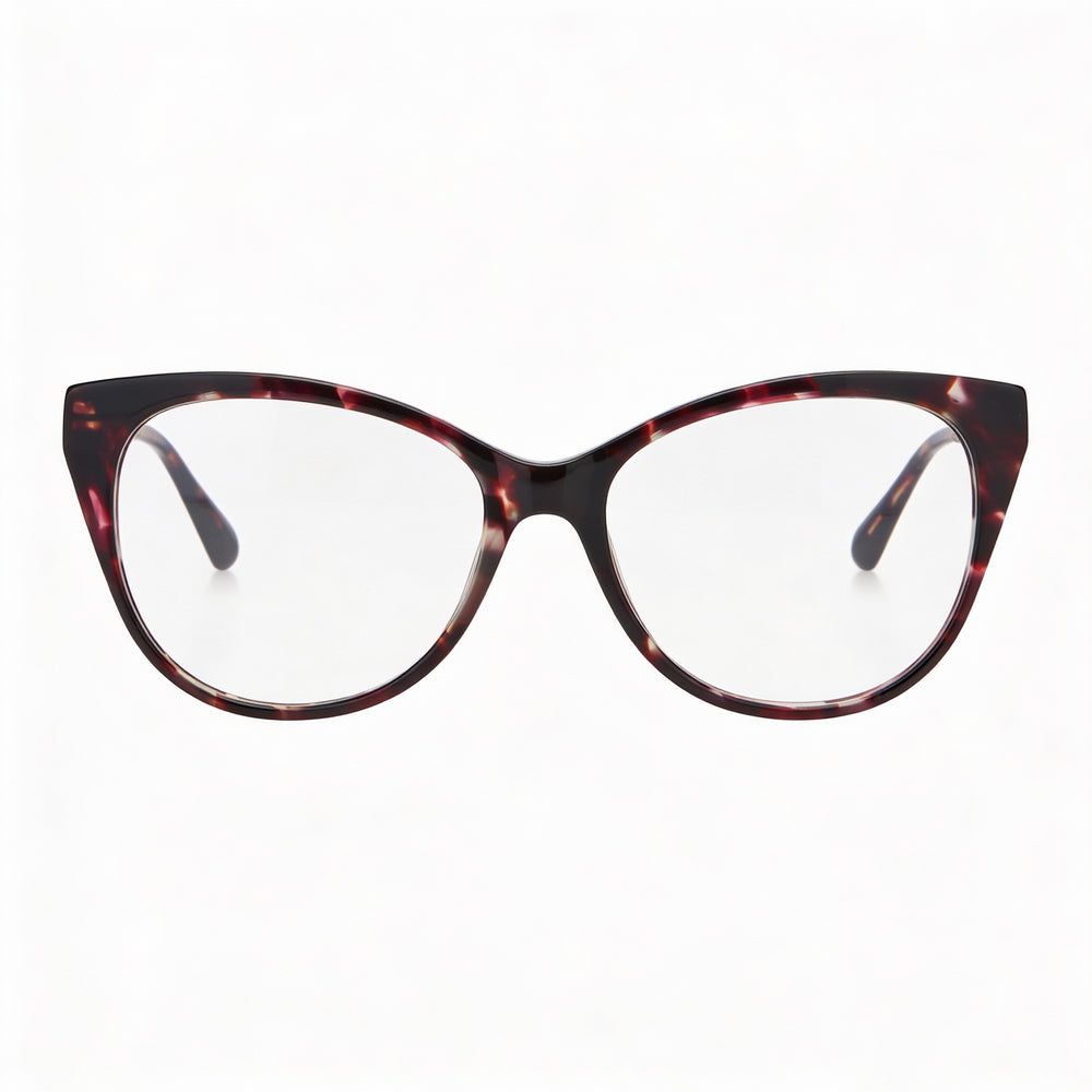 Gafas modernas Max & Co. para mujer con montura de plástico color Habana y lentes transparentes de 30 mm