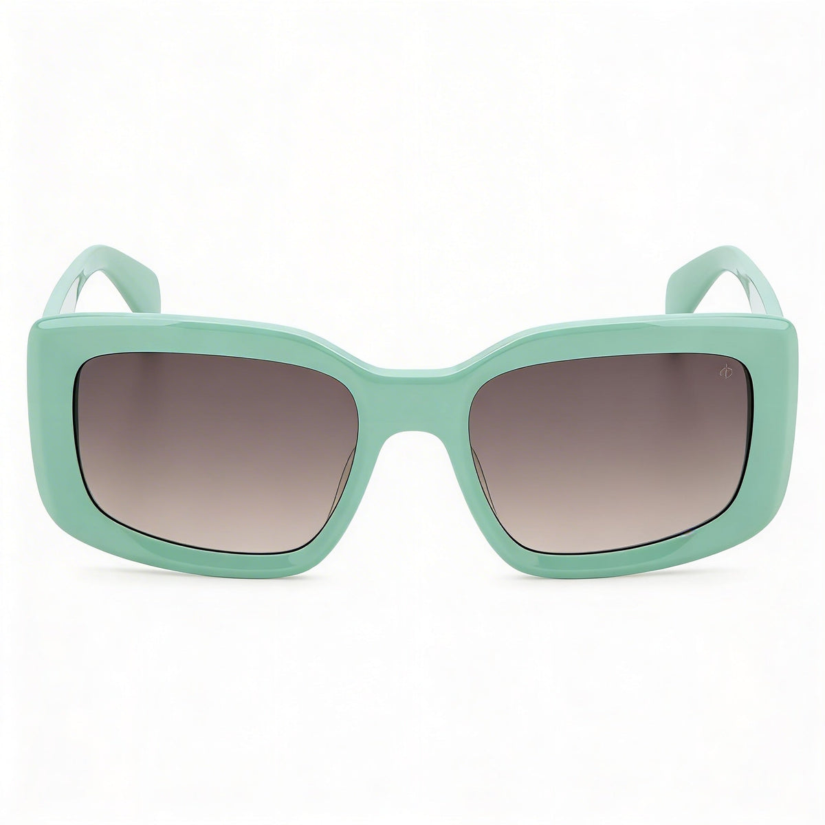 Rag & Bone Modern Green Square Sunglasses for Women, 54mm, Photo 2