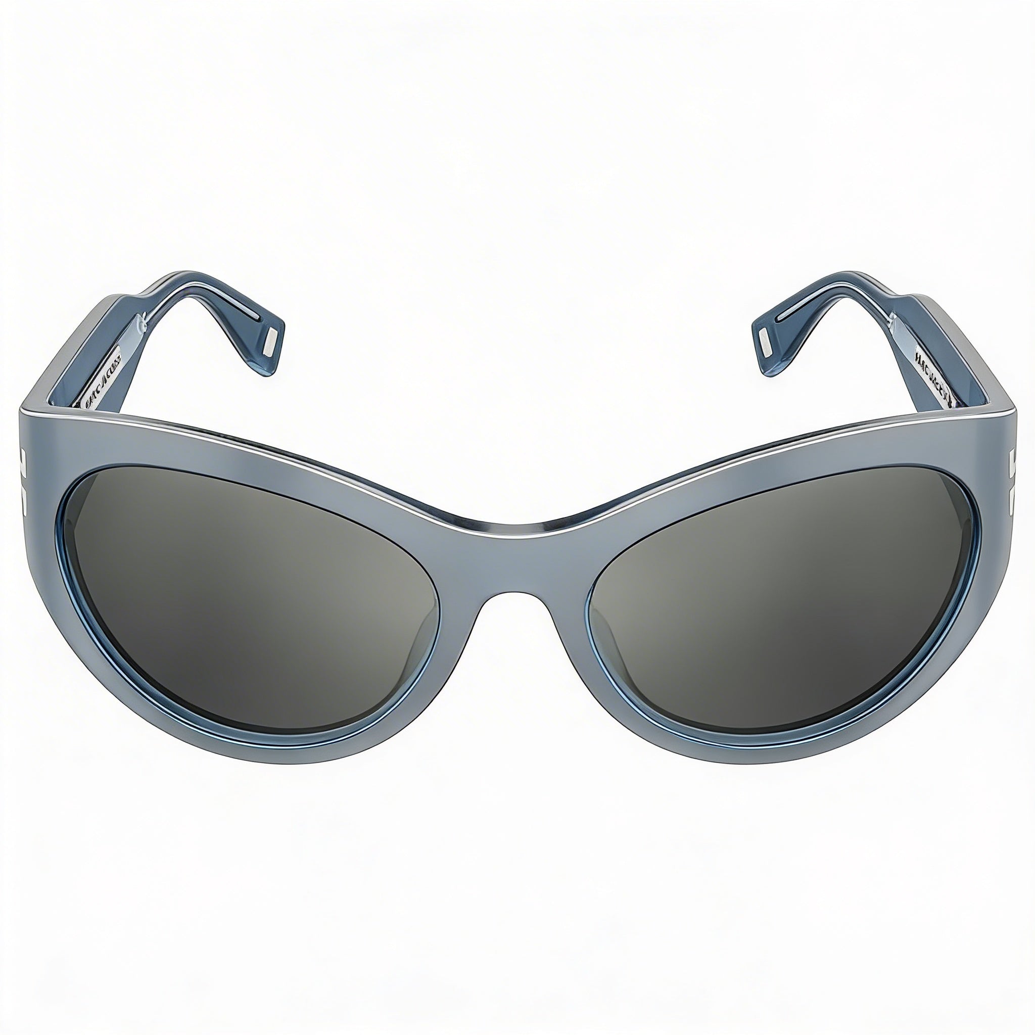 Marc Jacobs Men's Icon (Jar) Silver Grey Acetate Sunglasses with Silver UV Protected Lenses 61mm, Photo 2
