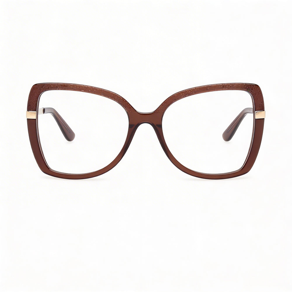 GUESS GU50245 Gafas de Sol para Mujer Marrón Oscuro Brillante con Montura de Plástico Oro Pálido y Lentes de 54mm