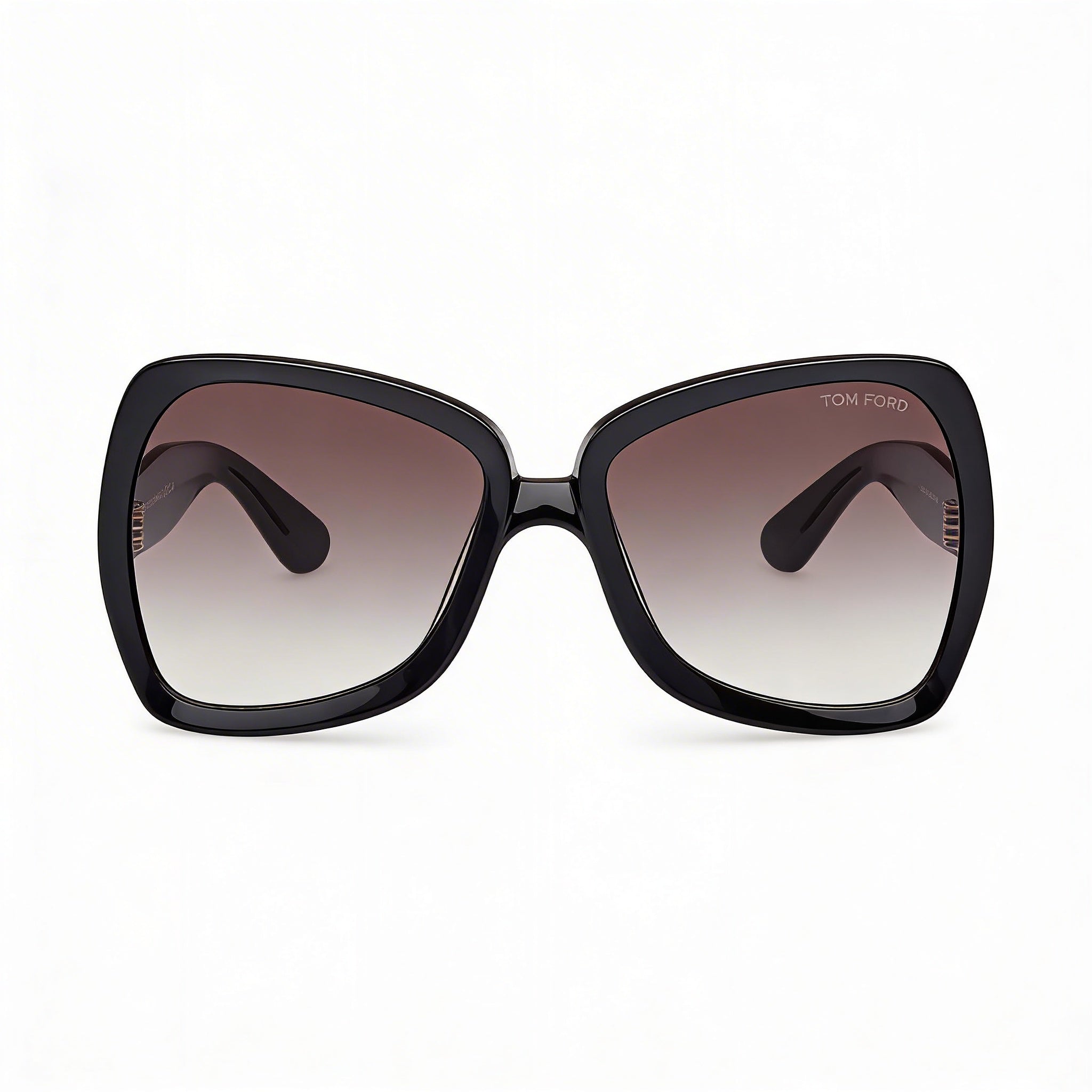 Tom Ford Jerry Men's Butterfly Acetate Sunglasses with Dark Havana Frames and Gradient Smoke Lenses, Photo 2