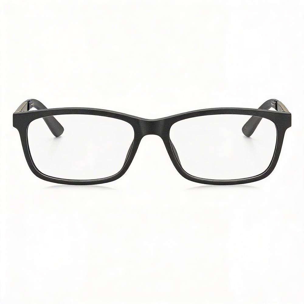 Tommy Hilfiger TH 1478 Women's Pilot Shape Full-Rim Plastic Eyeglasses with Demo Lenses, Matt Black, 55mm Lens Width