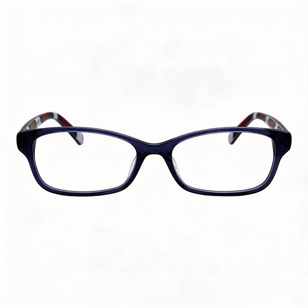 Gafas Tommy Hilfiger TH 1685 para mujer, montura de plástico azul oscuro transparente con lentes de policarbonato, 51-16-140 mm
