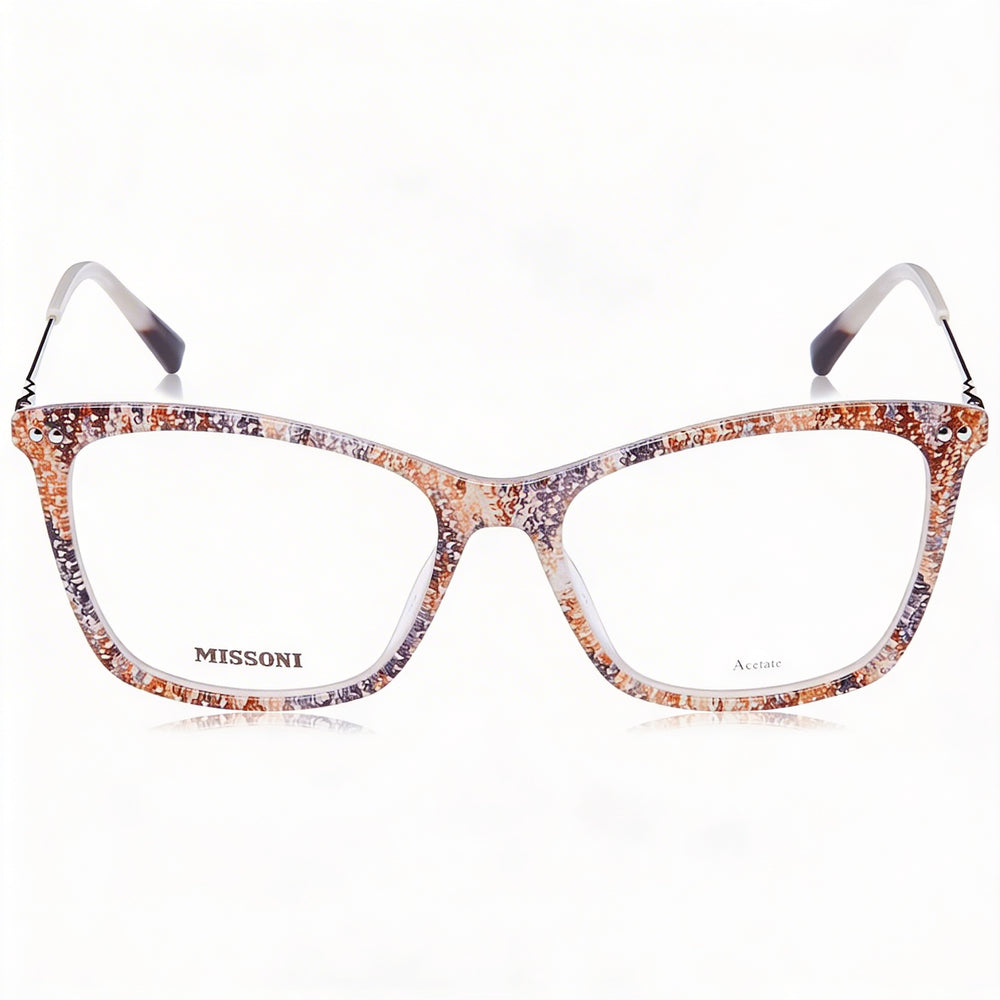 Gafas de sol Missoni Mis 0108 para mujer, estilo moderno, de acetato con estampado beige, 53 mm