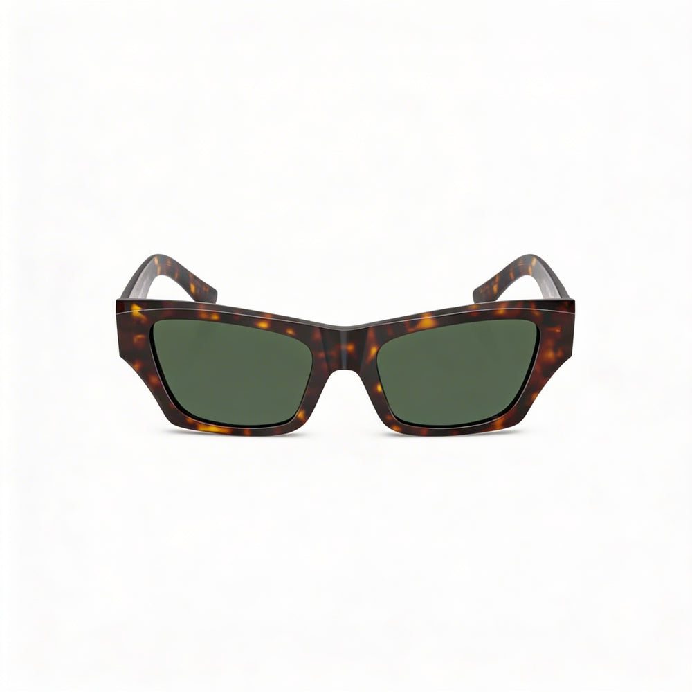 Gafas de sol polarizadas de acetato unisex BURBERRY Wayfarers, montura marrón verde oscuro, lentes gris oscuro 52mm