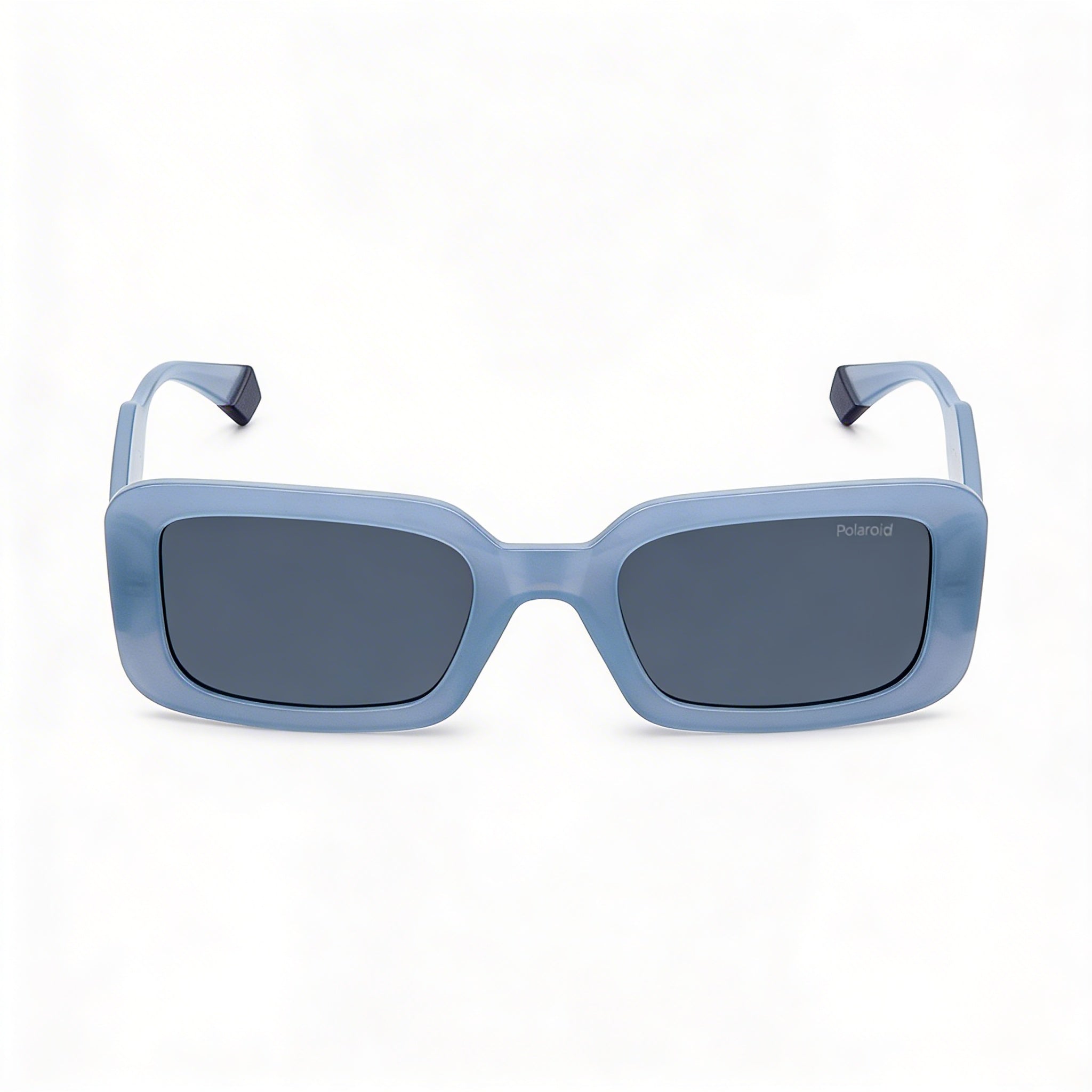 Polaroid Eyewear Classic Women's Azure Blue Polycarbonate Rectangular UV Protected Sunglasses 52mm, Photo 2