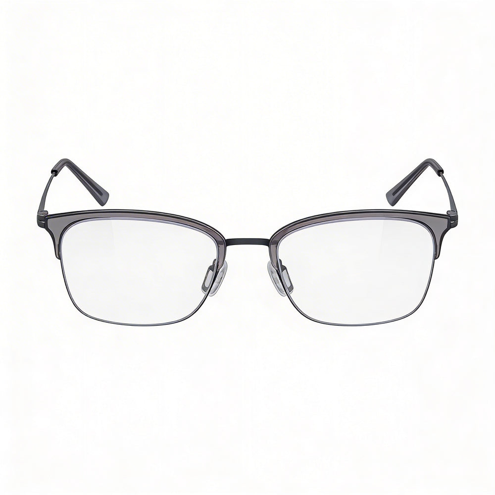 Gafas de sol Flexon W3024 para mujer con montura de acetato gris y lentes de policarbonato gris, 53 mm