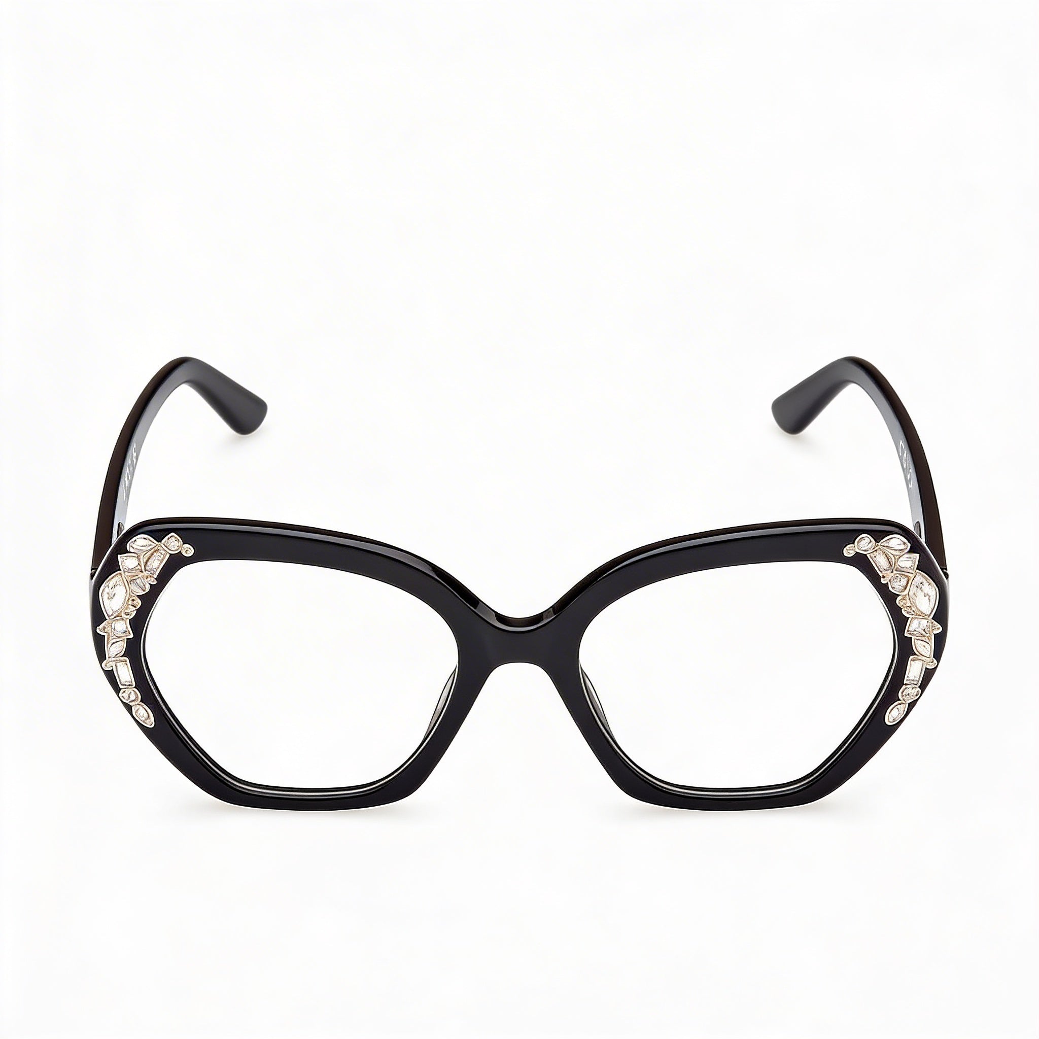 GUESS by Marciano Gm50039 Women's Non- Plastic Eyeglasses Shiny Black 53-18-140mm, Photo 2