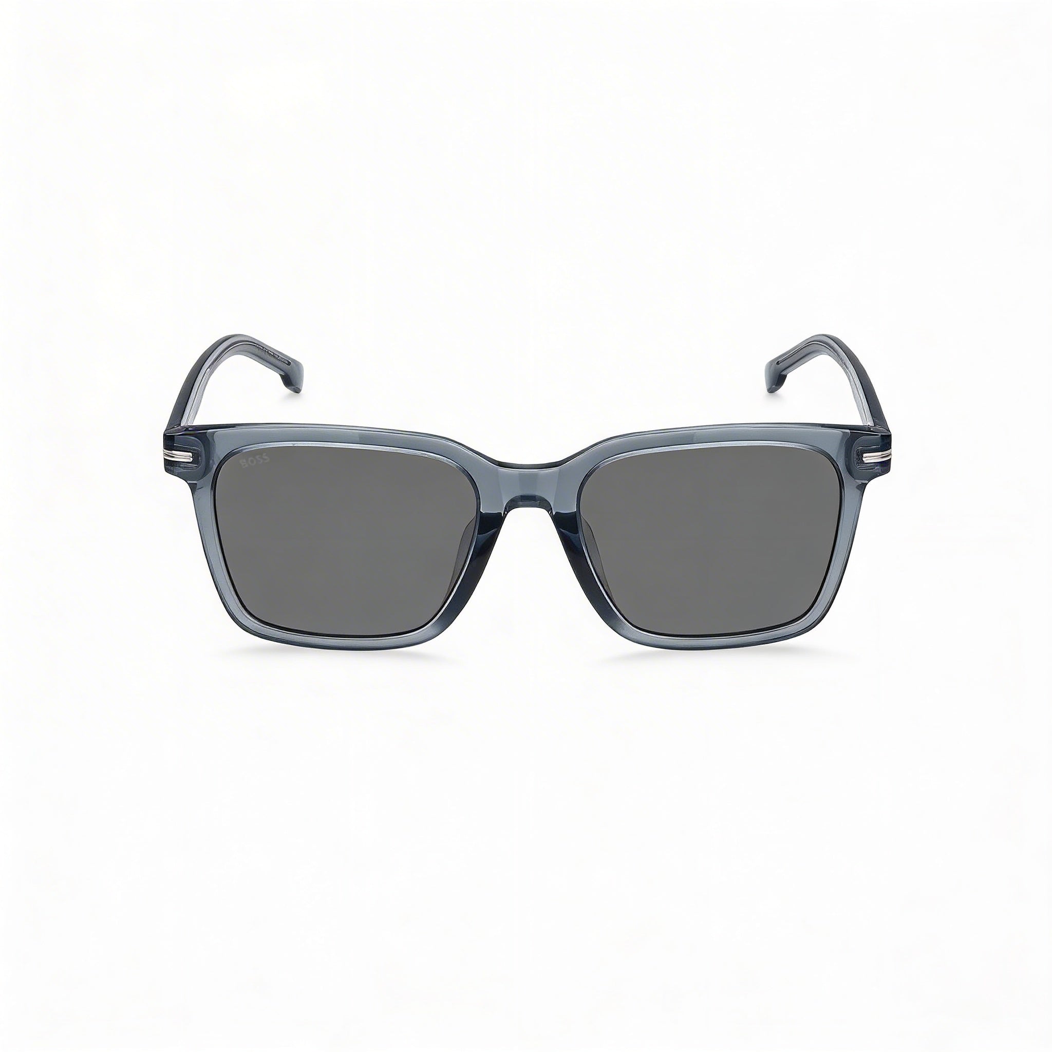 Gafas de sol Hugo Boss Modern para hombre, armazón azul de acetato, lentes de policarbonato con protección UV, 54 mm, Photo 2