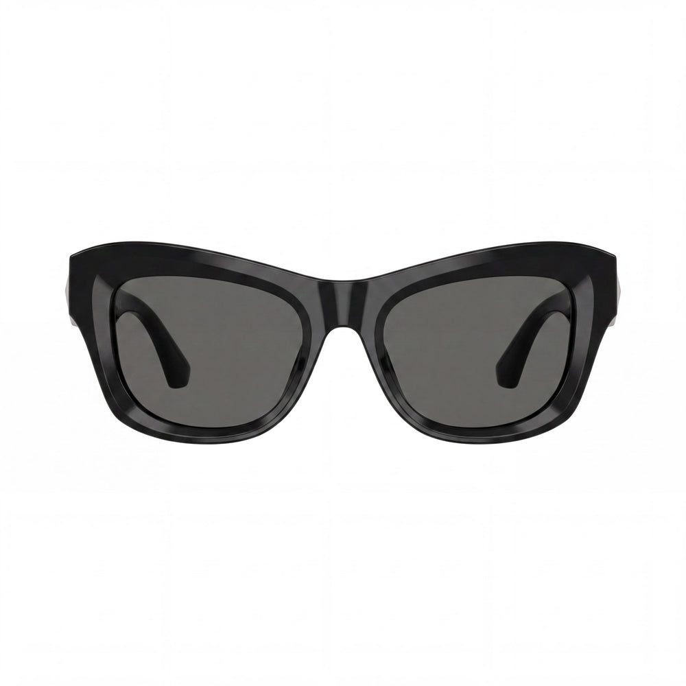 BURBERRY Be 4442u Unisex Black Dark Grey Acetate Cat Eye Sunglasses 51mm
